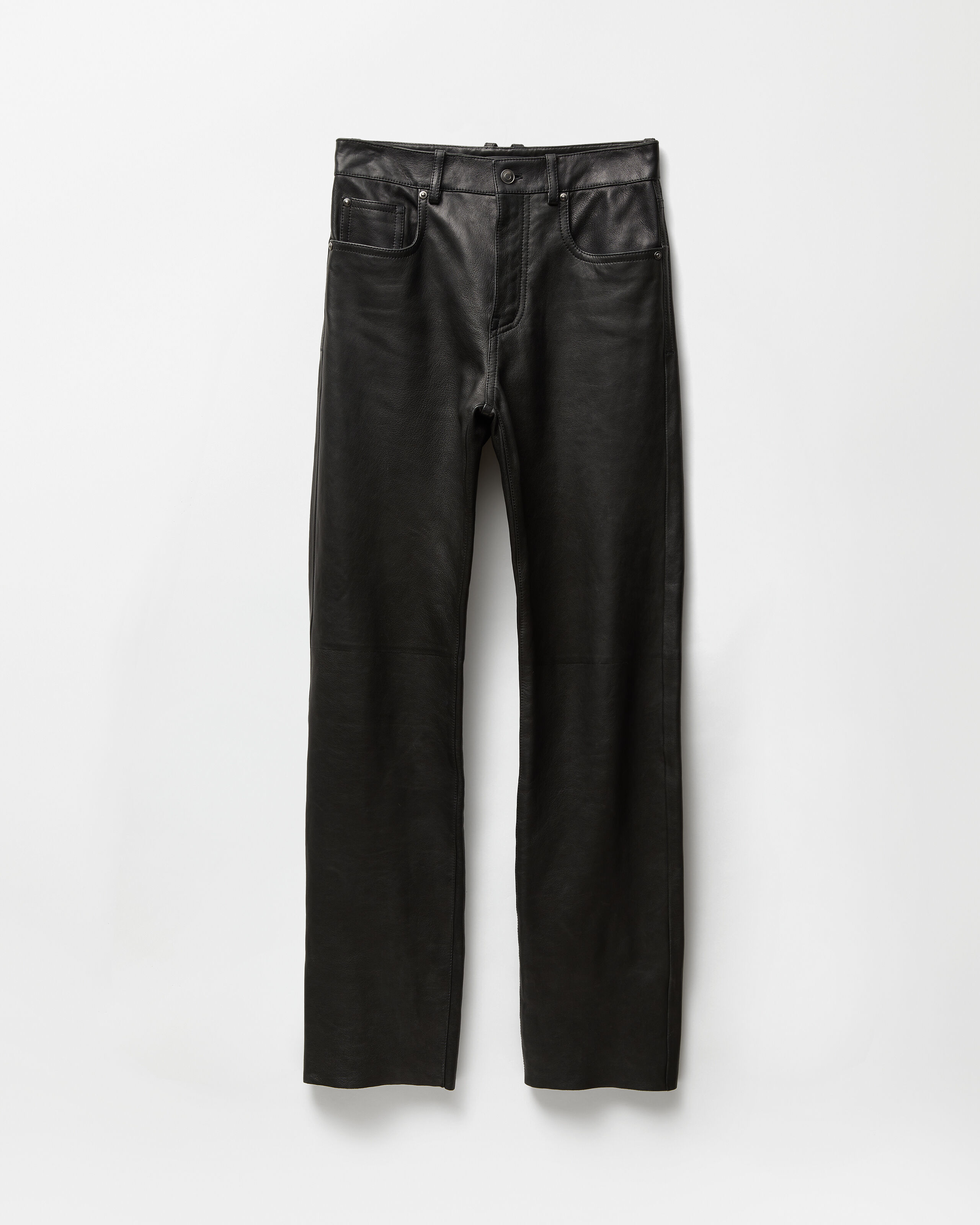 Leather Pants Black | VERSACE US