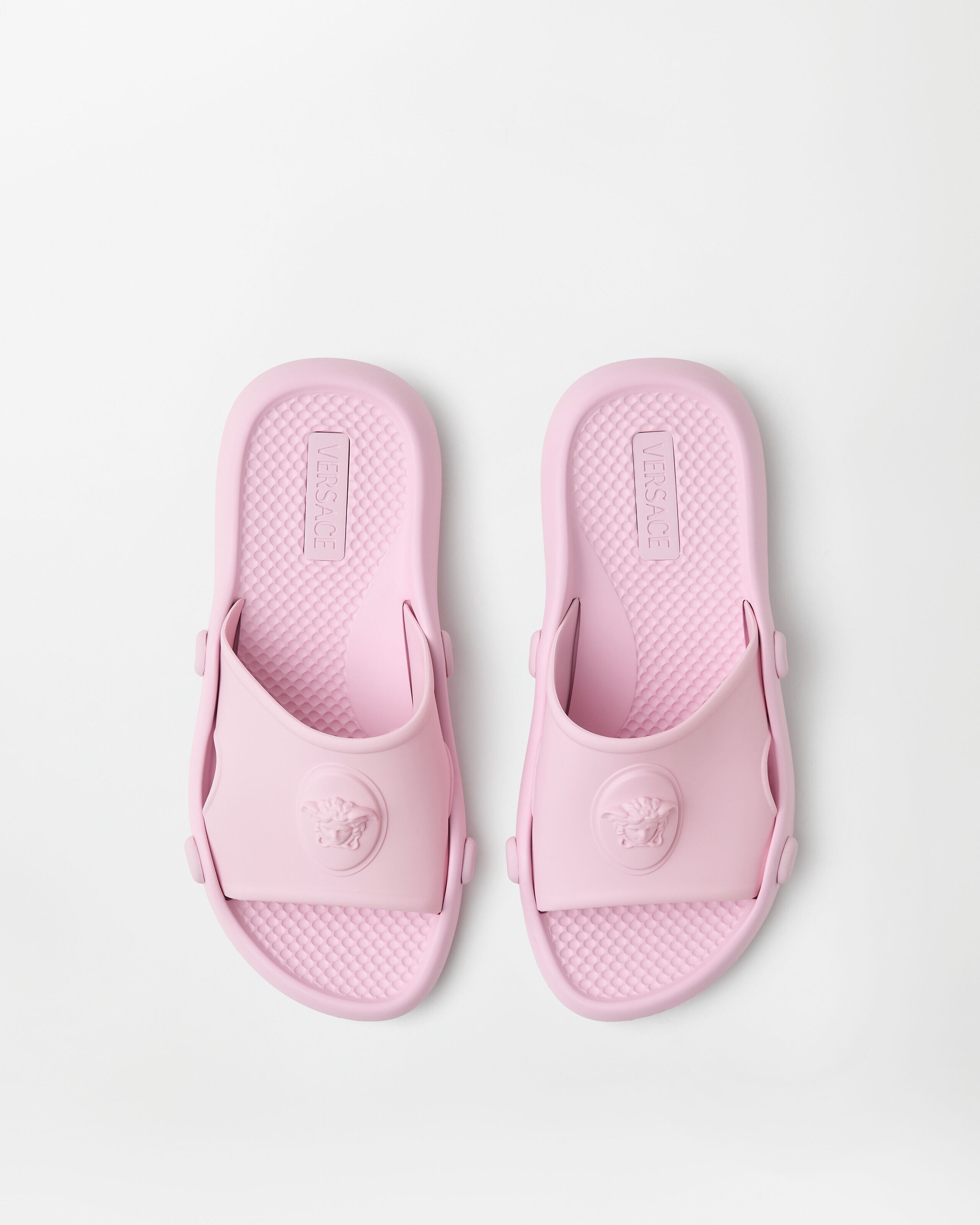 Nettuno Rubber Slides Pink | VERSACE US