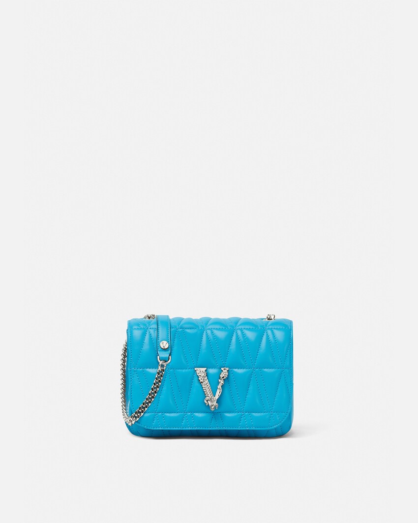 Versace Virtus Quilted Nappa Leather Evening Bag for Women US Online