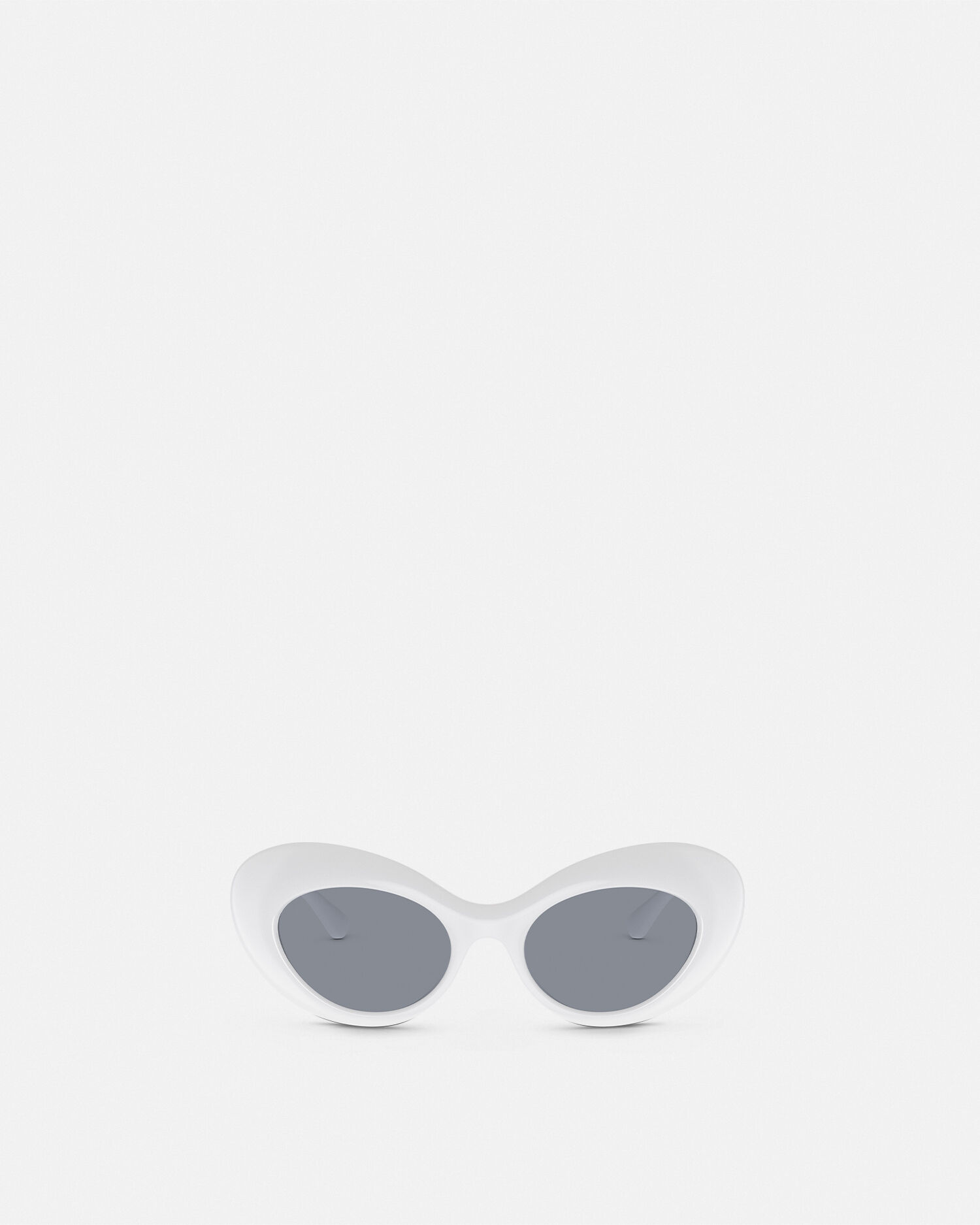 Versace white top frame sunglasses
