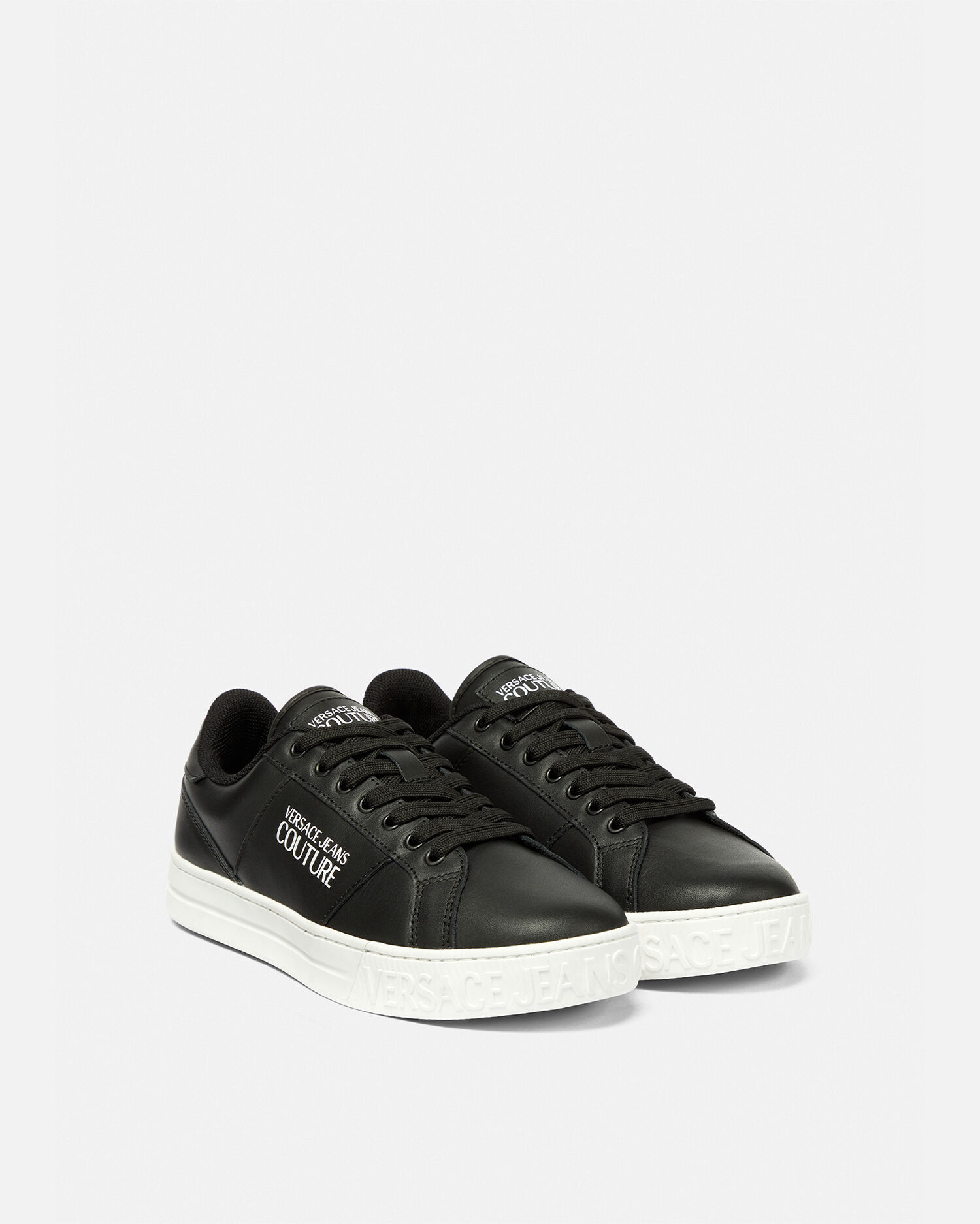Versace jeans shop logo trainers black