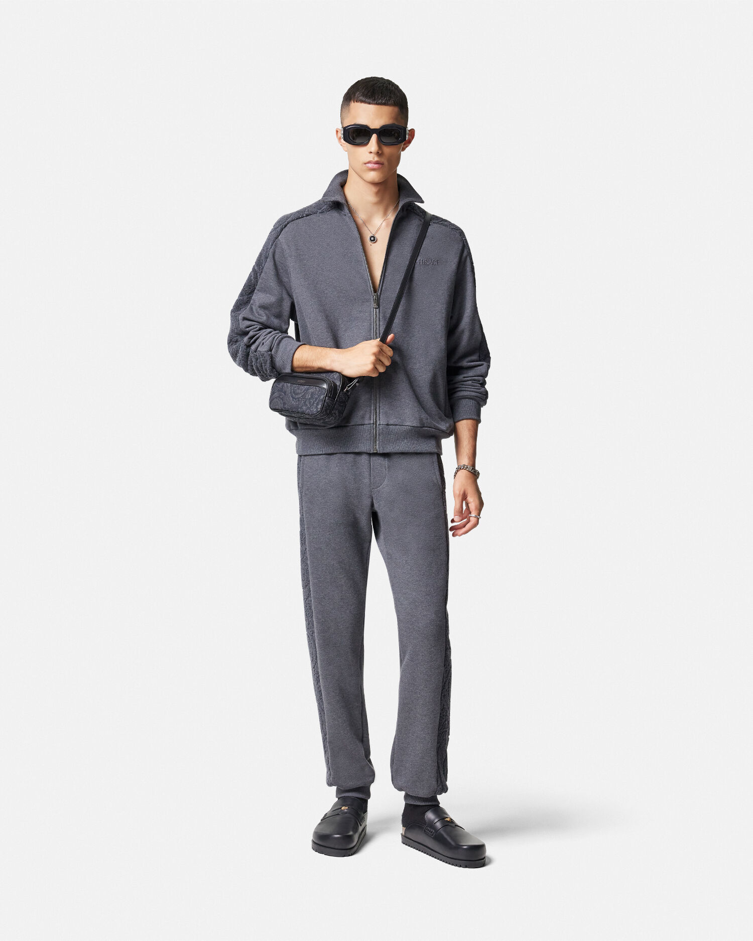 Grey versace tracksuit online