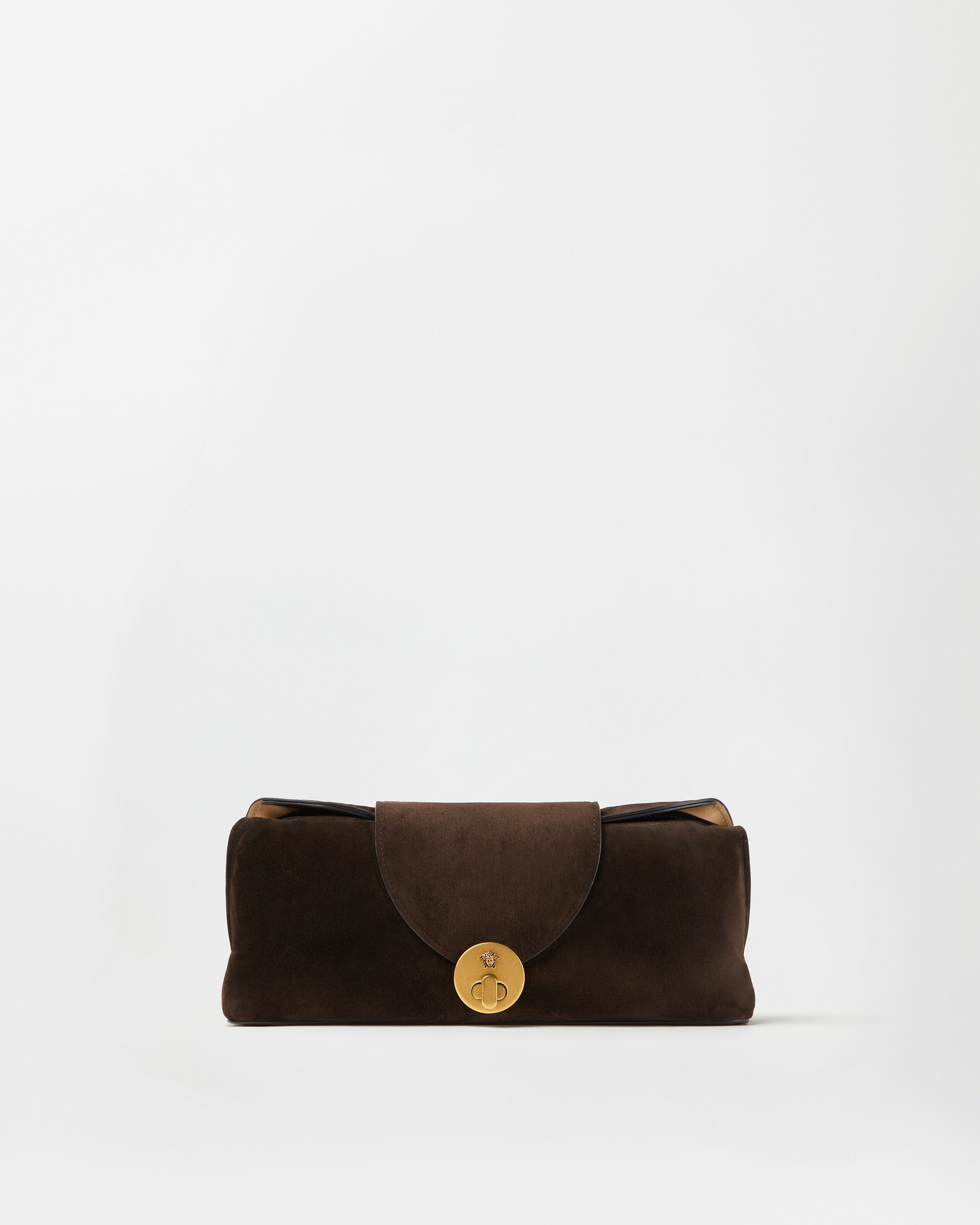 Versace vivian suede clutch
