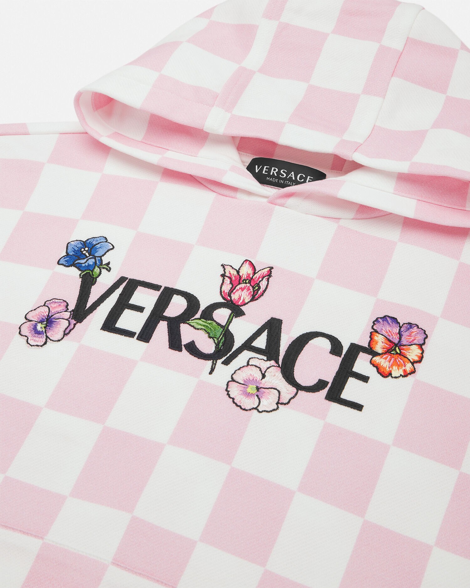 Pink best sale versace hoodie