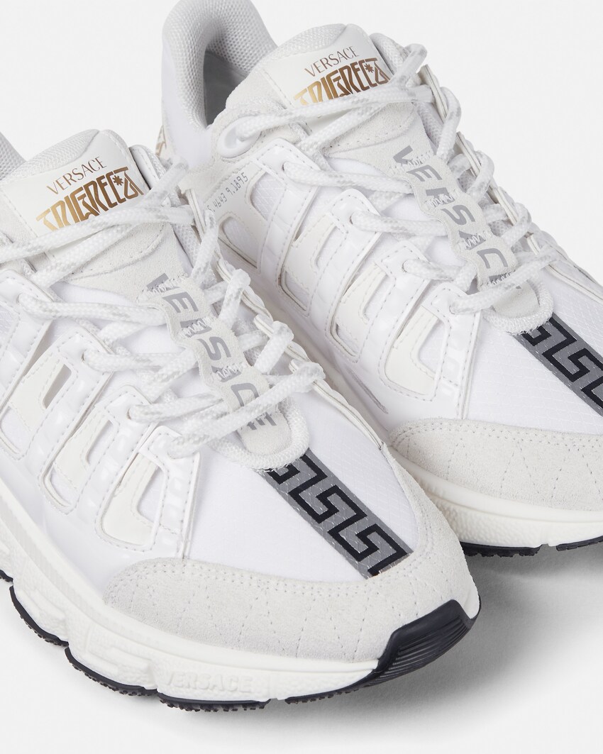 Kids Trigreca zapatillas de piel  Blanco+Estampado 2