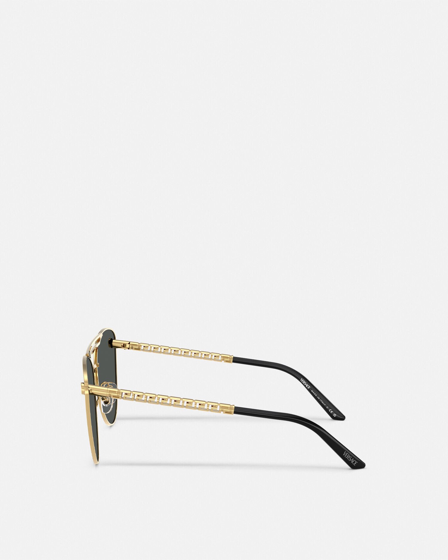 Lunettes de soleil il de chat Tubular Greca Noir Or VERSACE FR