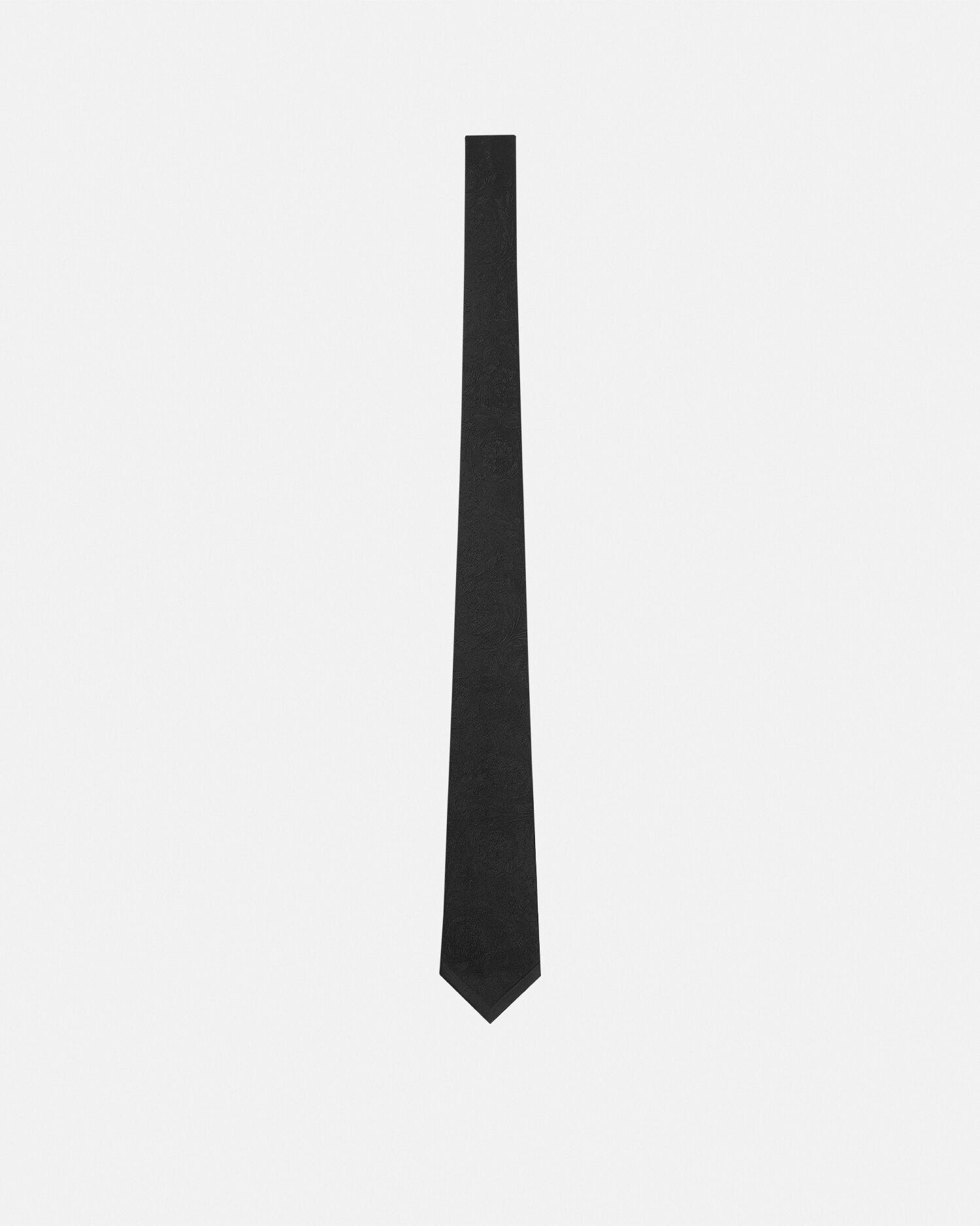 Jacquard Silk Tie Black | VERSACE US