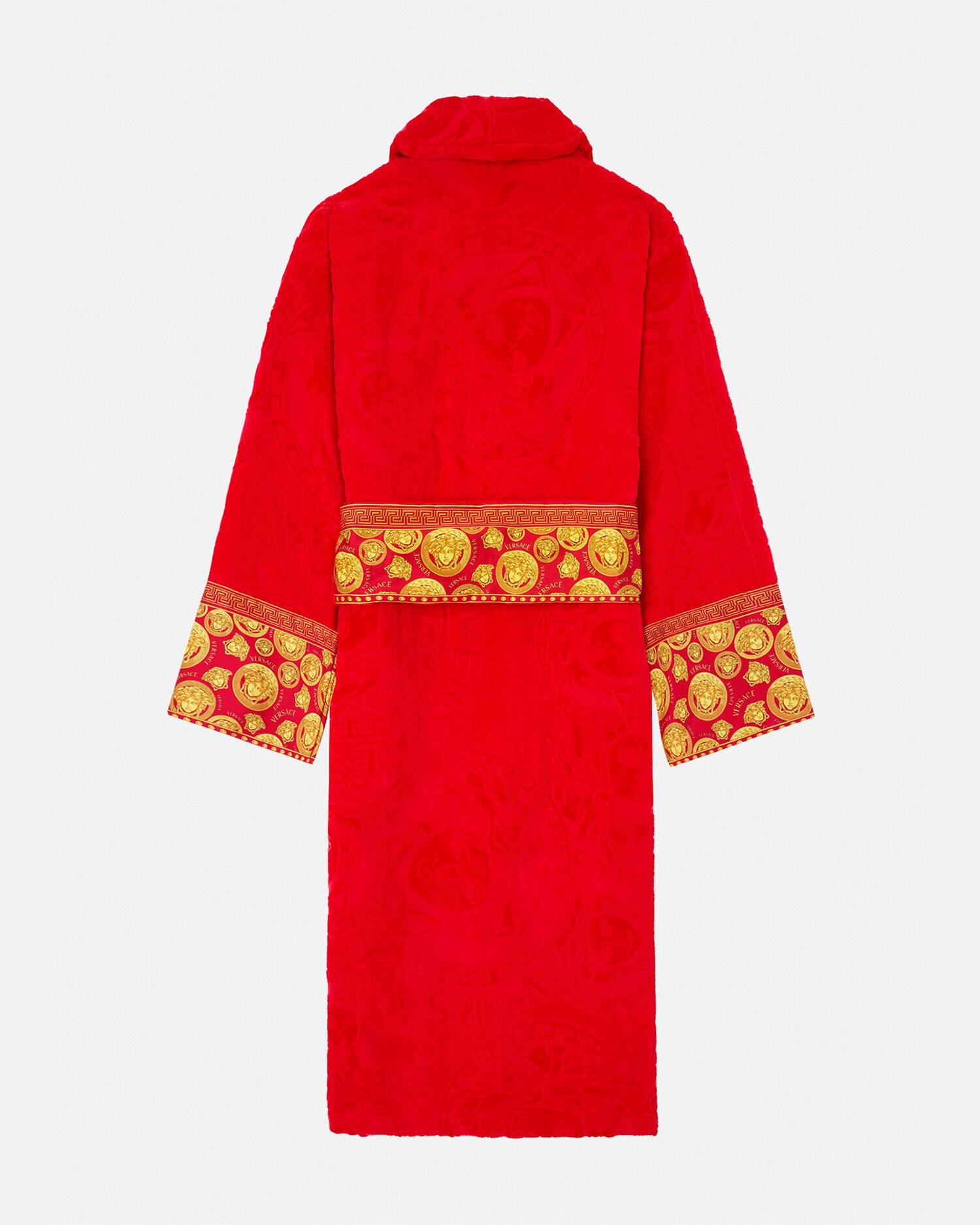 Versace red top dressing gown