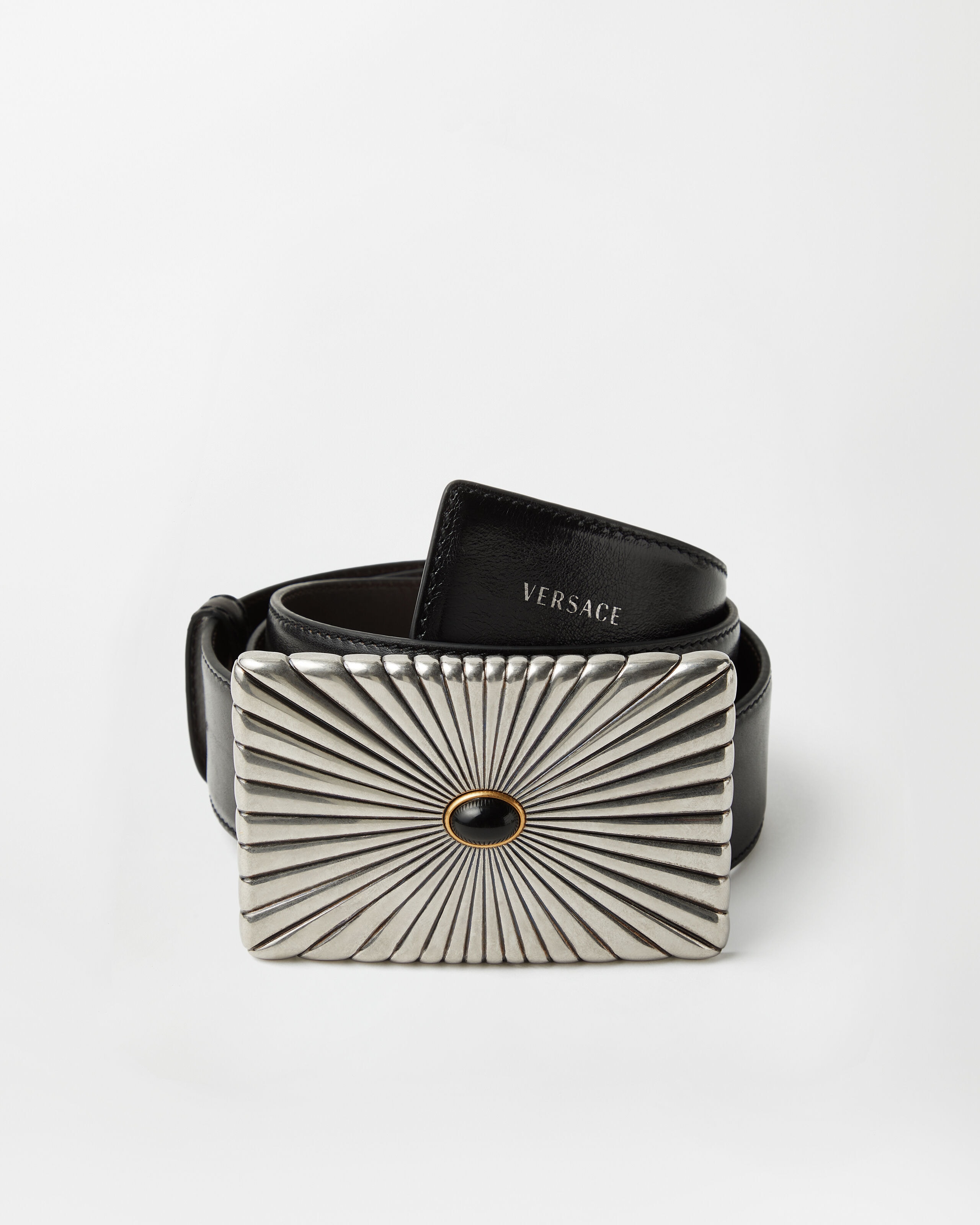 Versace leather belt 4 cm 