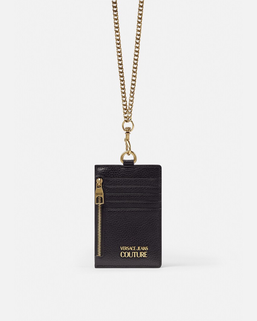 Versace Jeans Couture Logo Chain Card Holder for Men Online Store EU