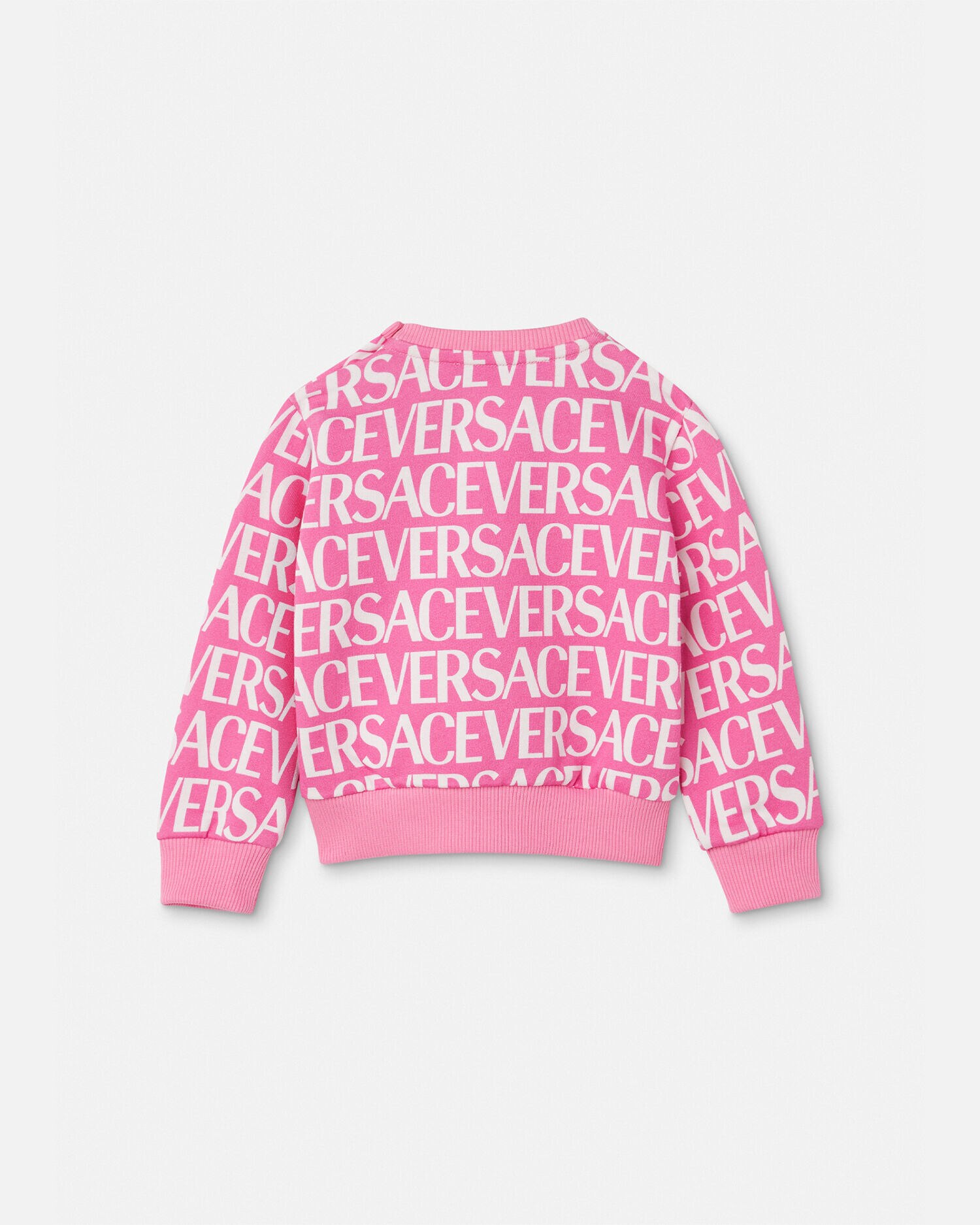 Versace Allover Baby Sweatshirt Pink Print VERSACE US