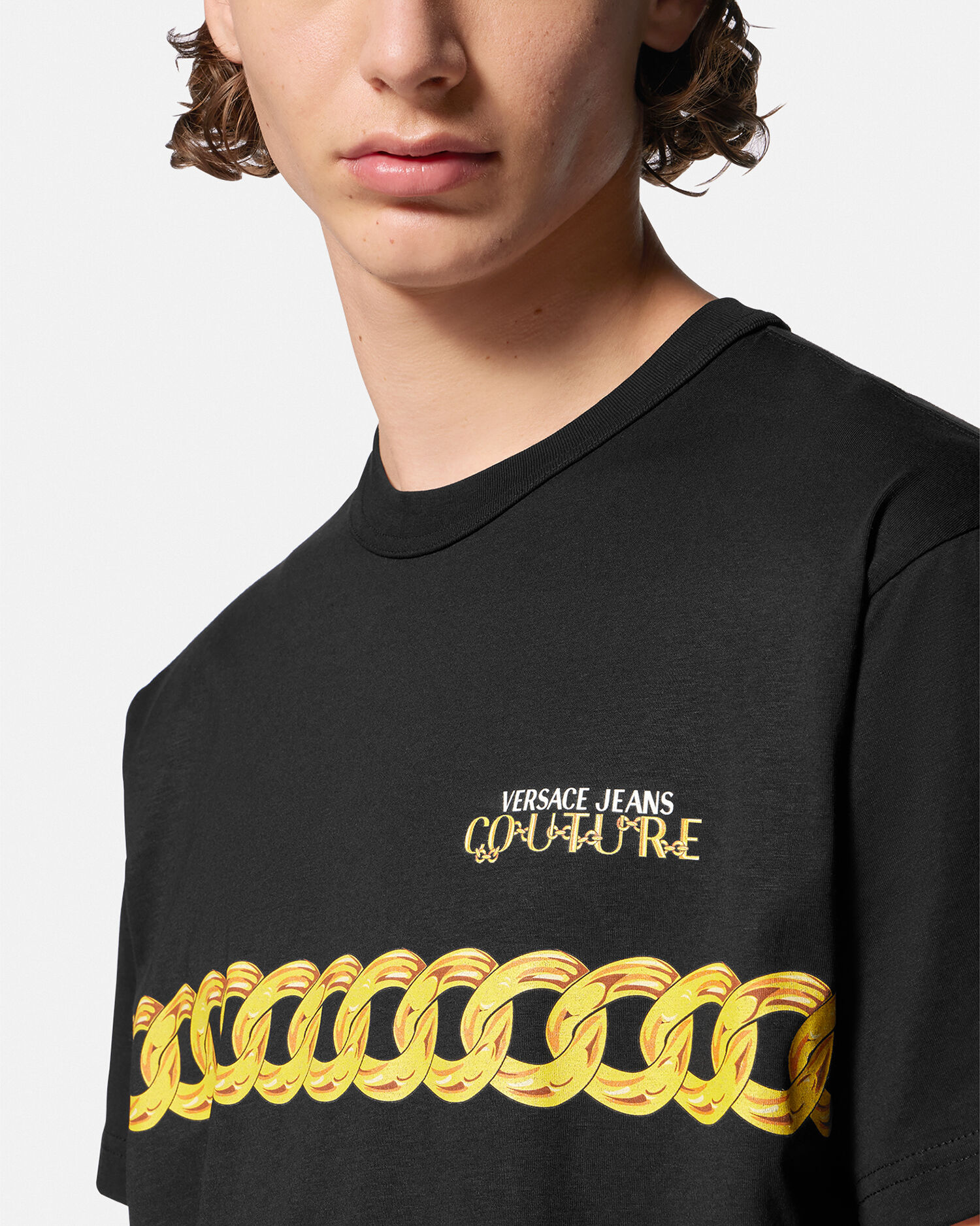 Versace chain sale shirt