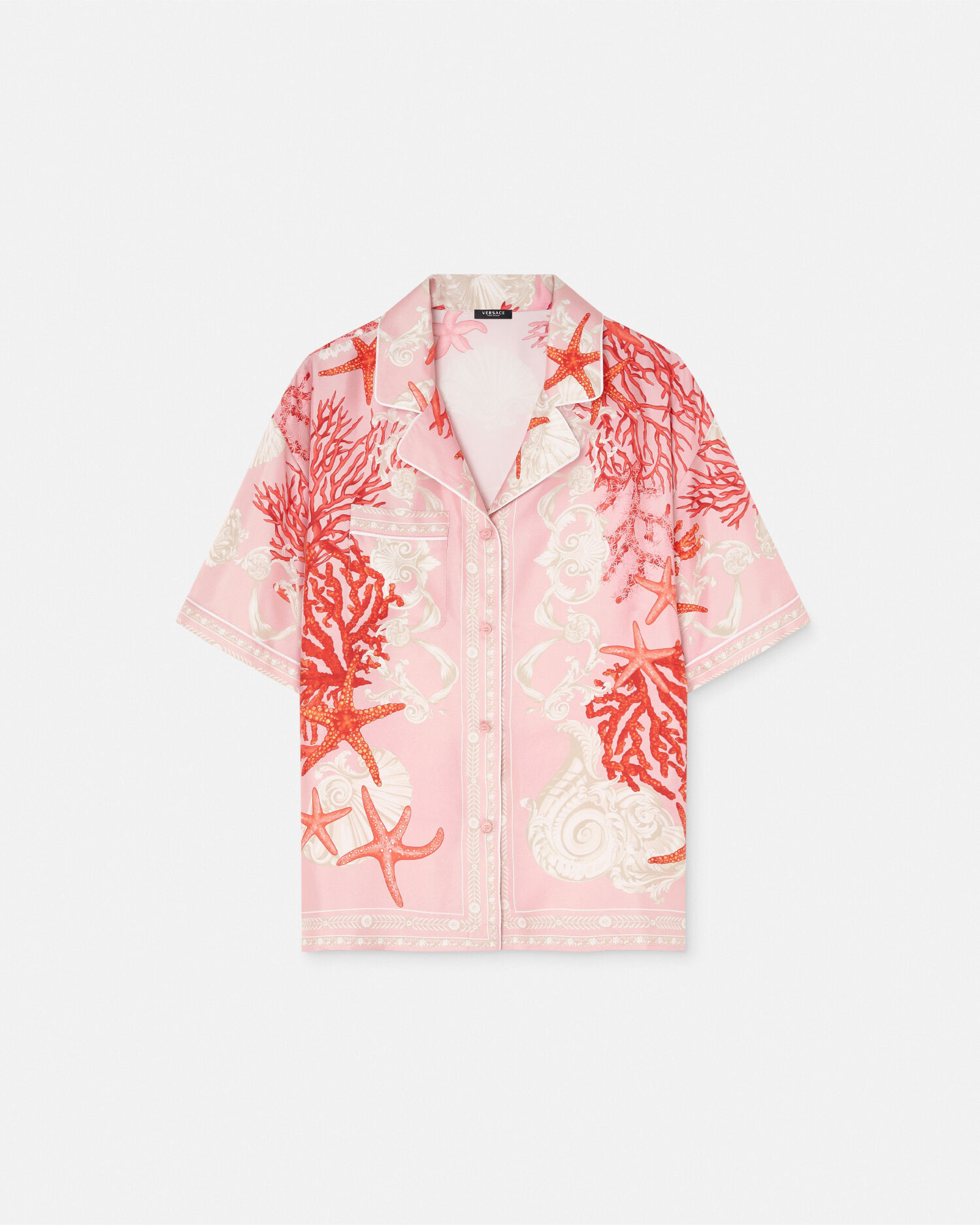 Versace shirt pink cheap