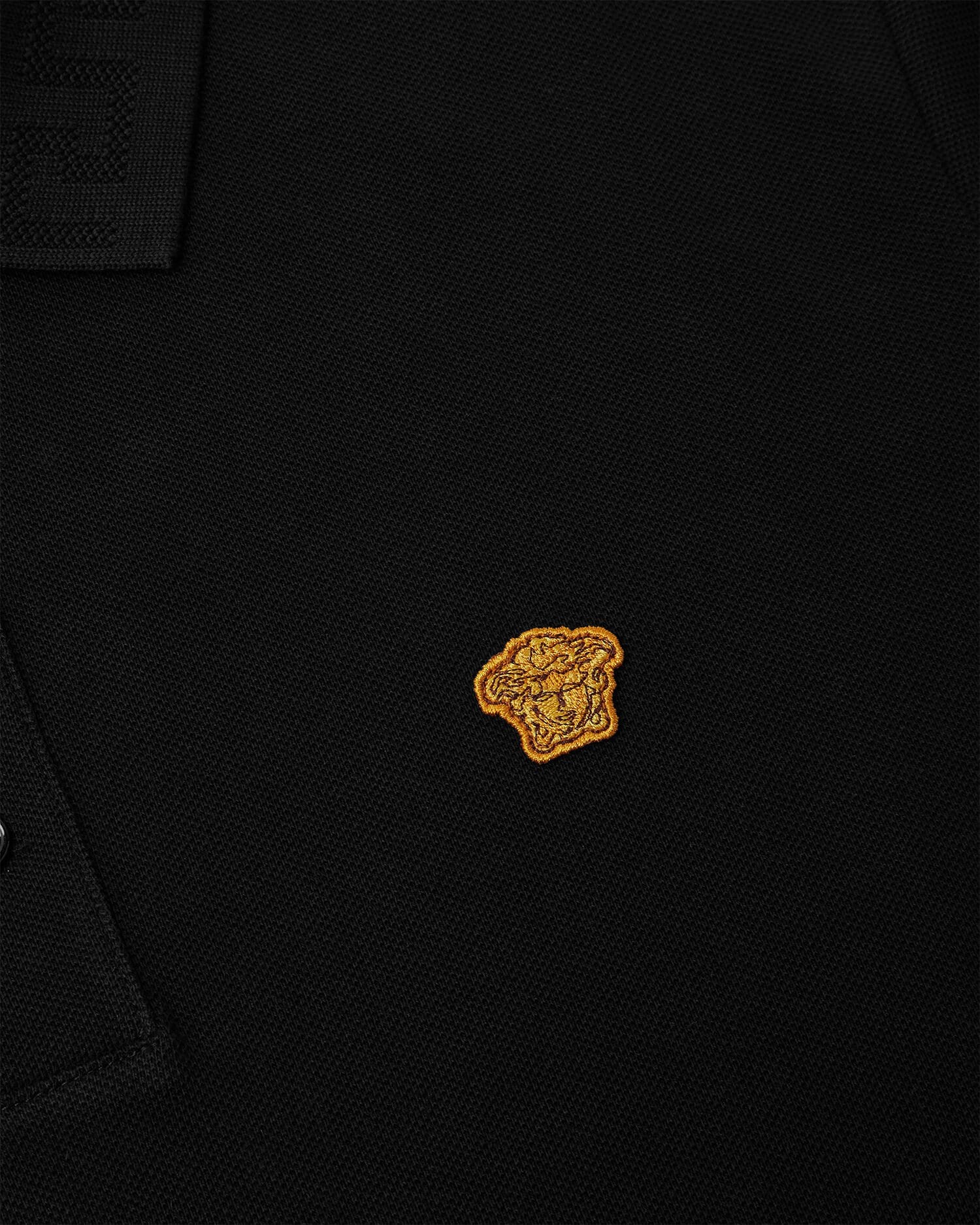 VERSACE メデューサ刺繍ポロシャツ メドゥーサ ロゴ刺繍 ポロ シャツ（ポロシャツ）｜VERSACE