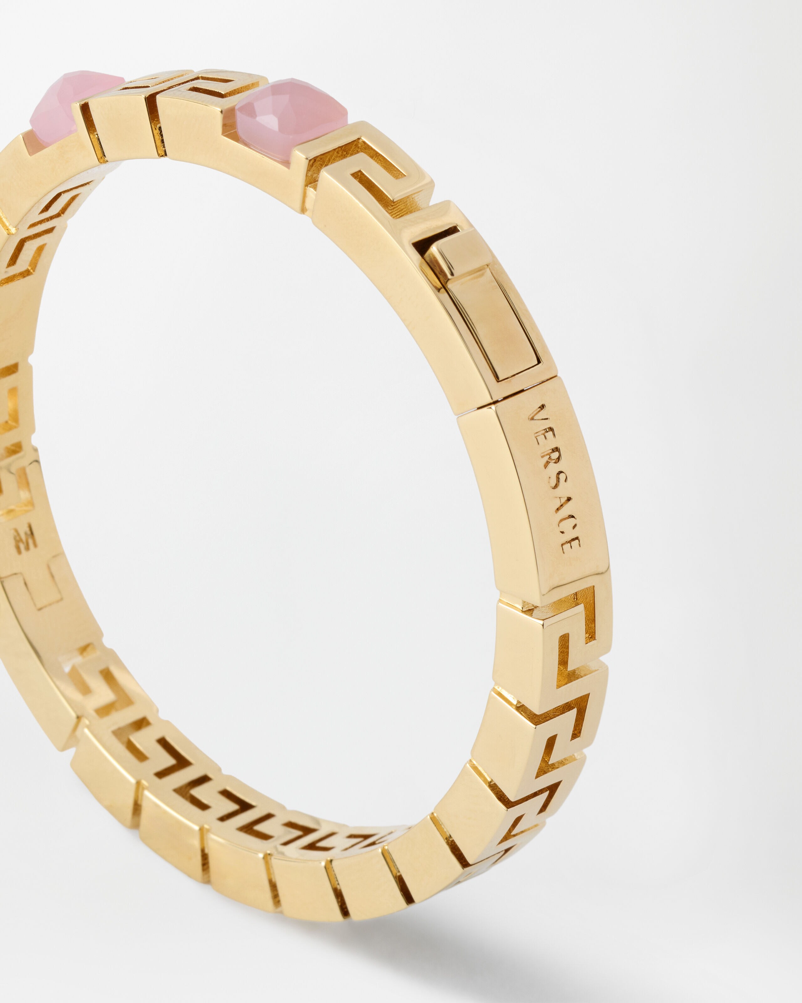 Greca Bracelet Gold,Pink | VERSACE US