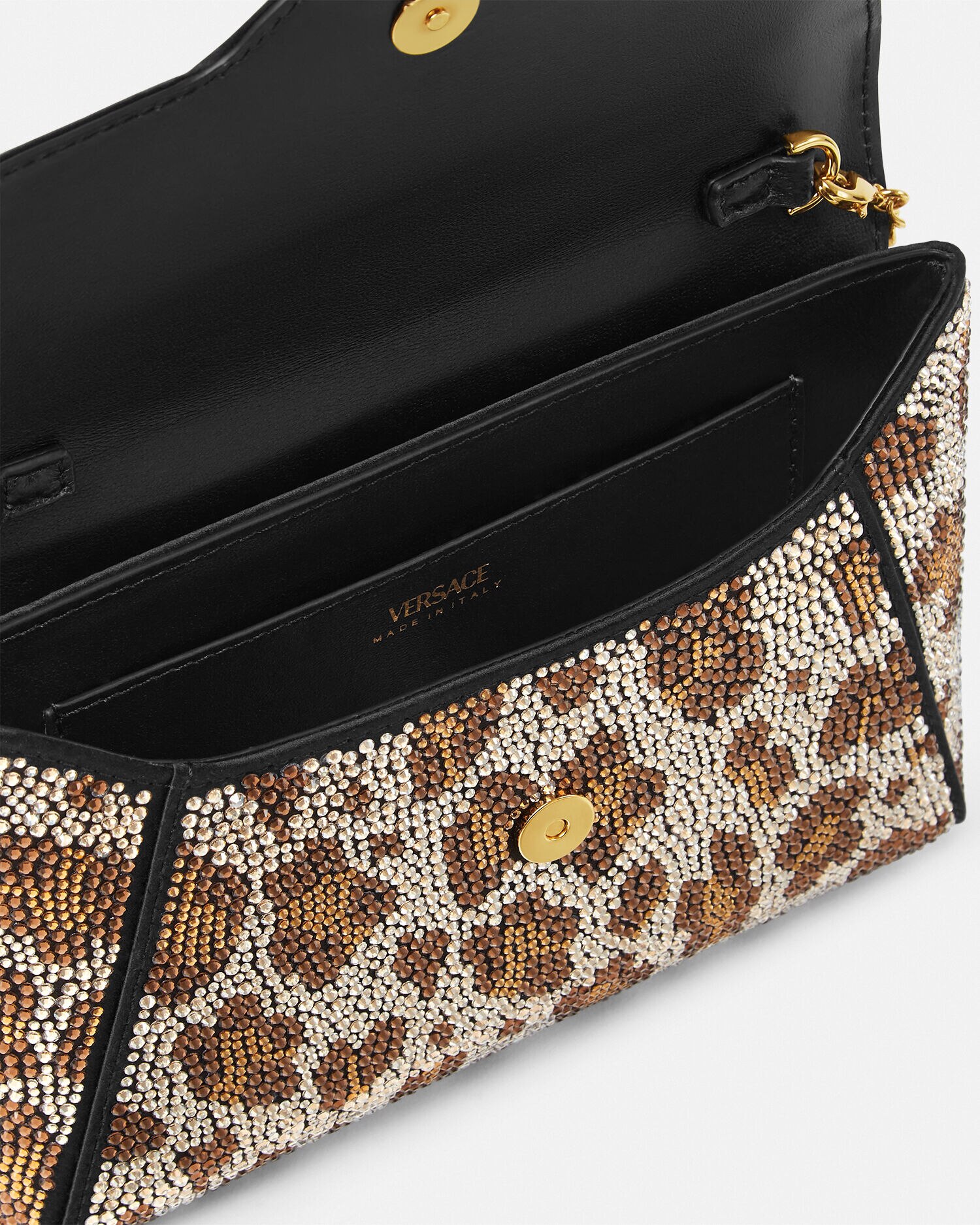 Crystal Leopard La Medusa Clutch
