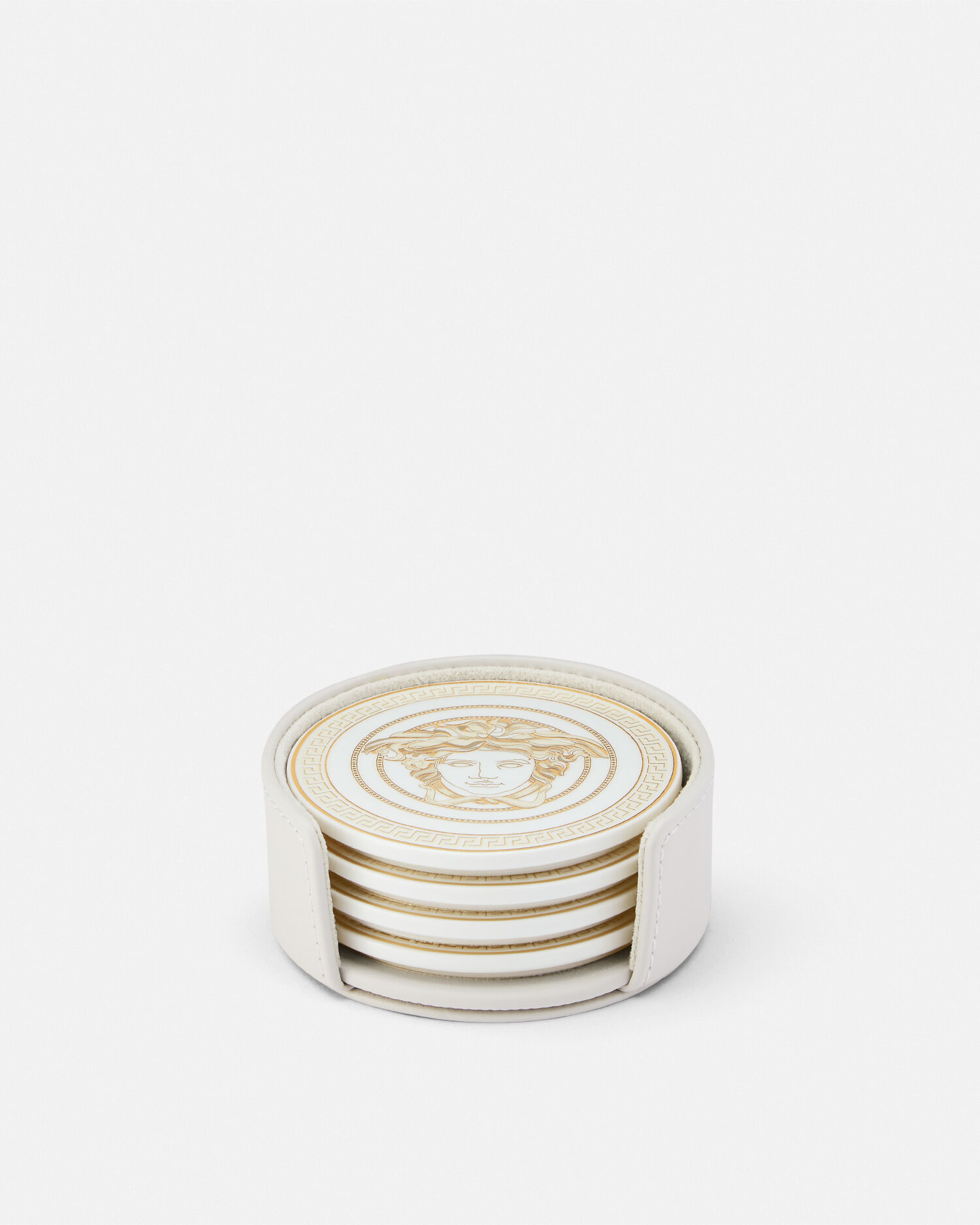 Medusa Gala Coaster 4-Set Gold | VERSACE US