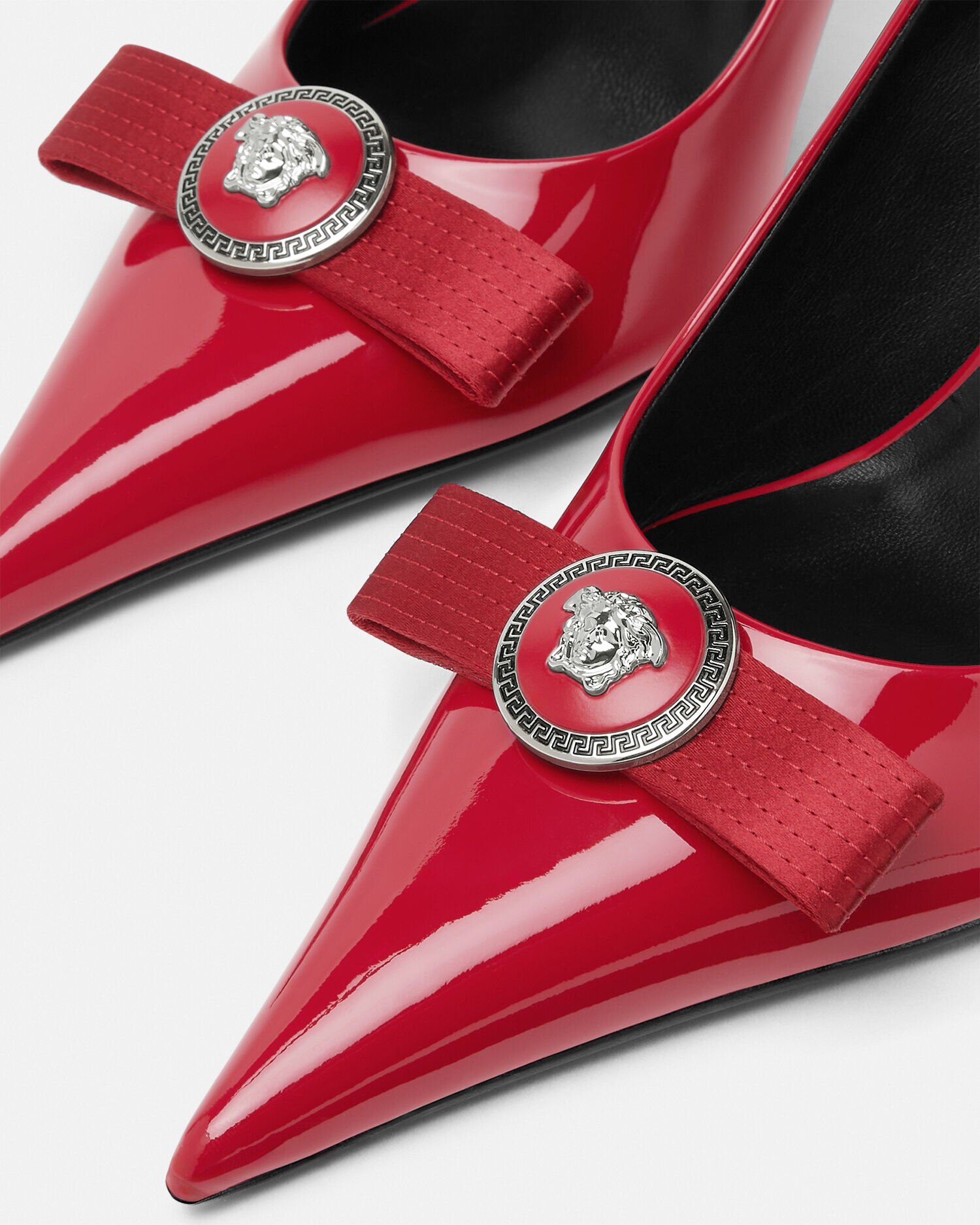Versace Gianni Ribbon Patent Pumps