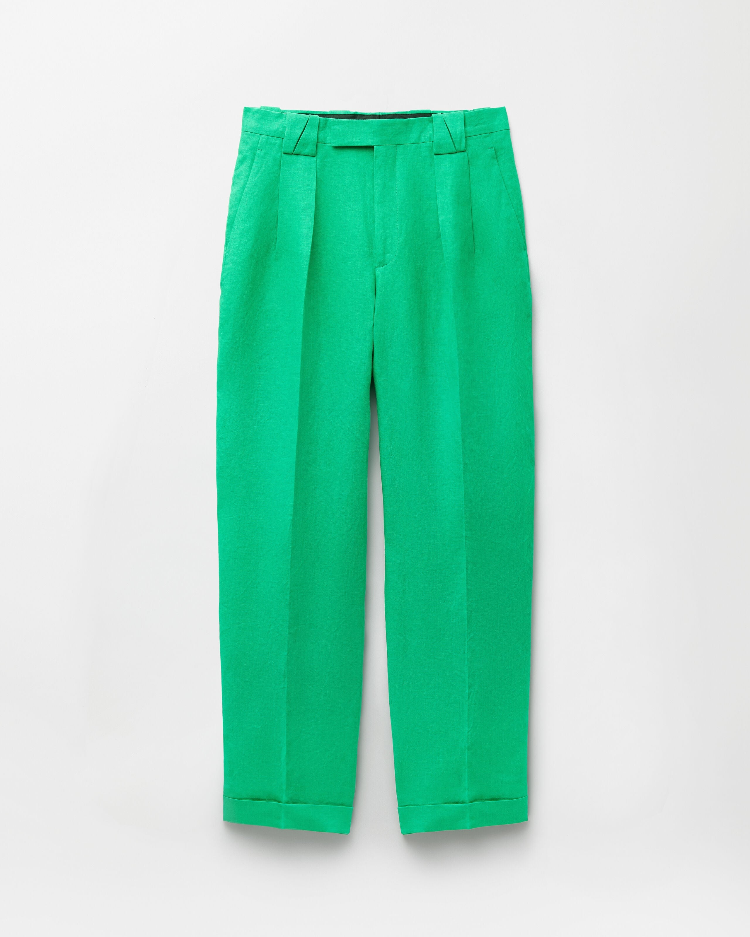 Hemp Formal Pants Green | VERSACE US