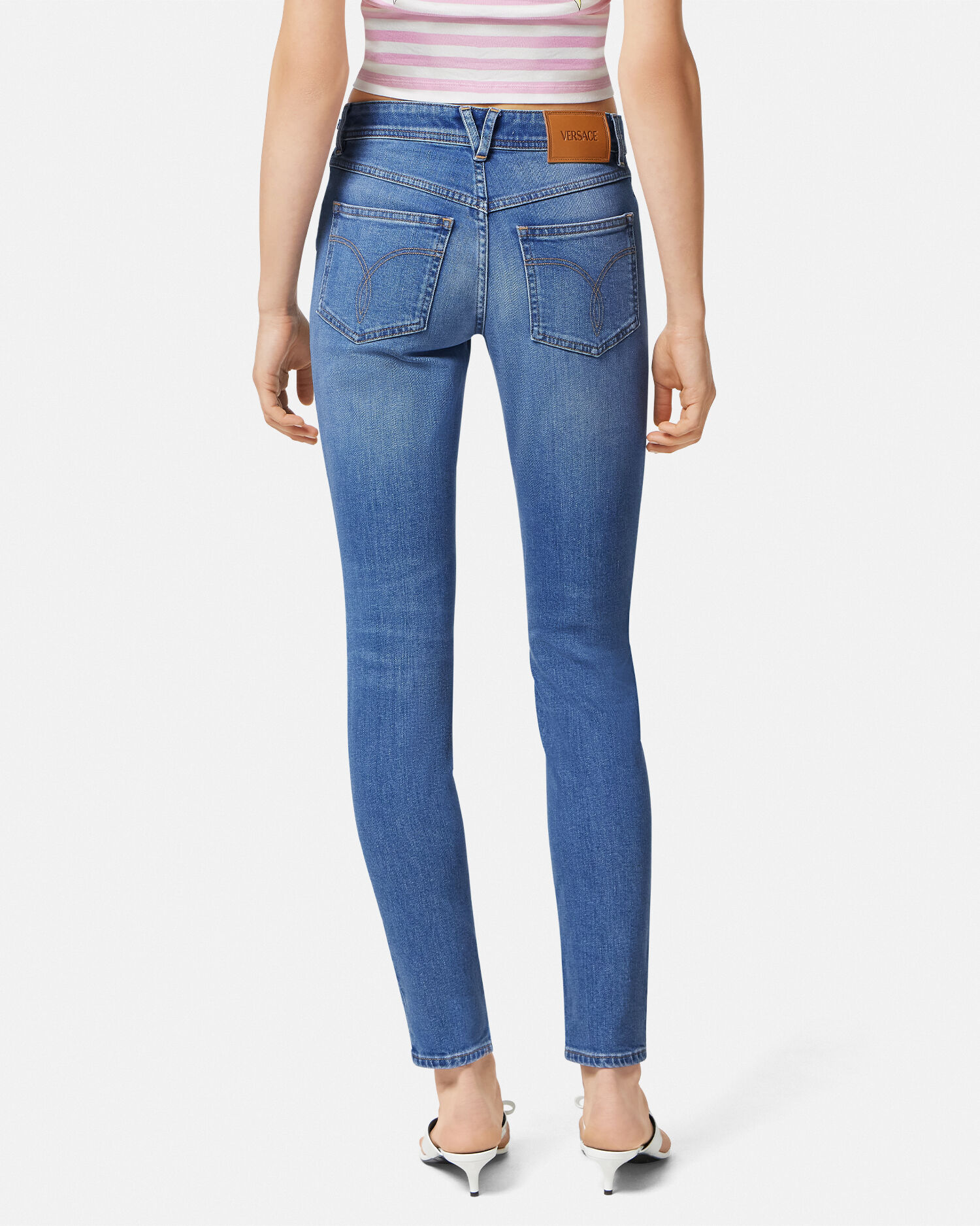 Versace high waisted jeans clearance