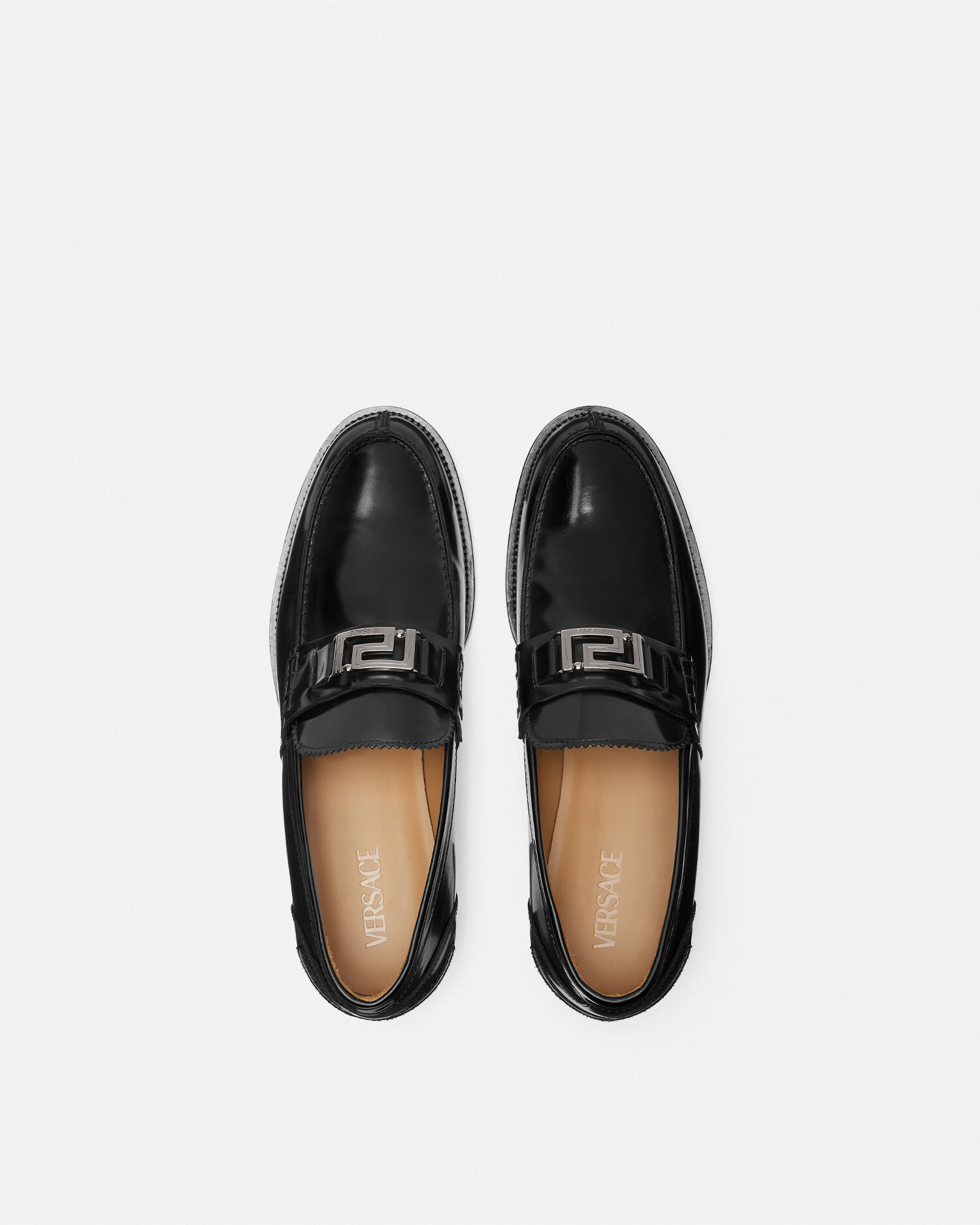 Greca Loafers Black Versace US