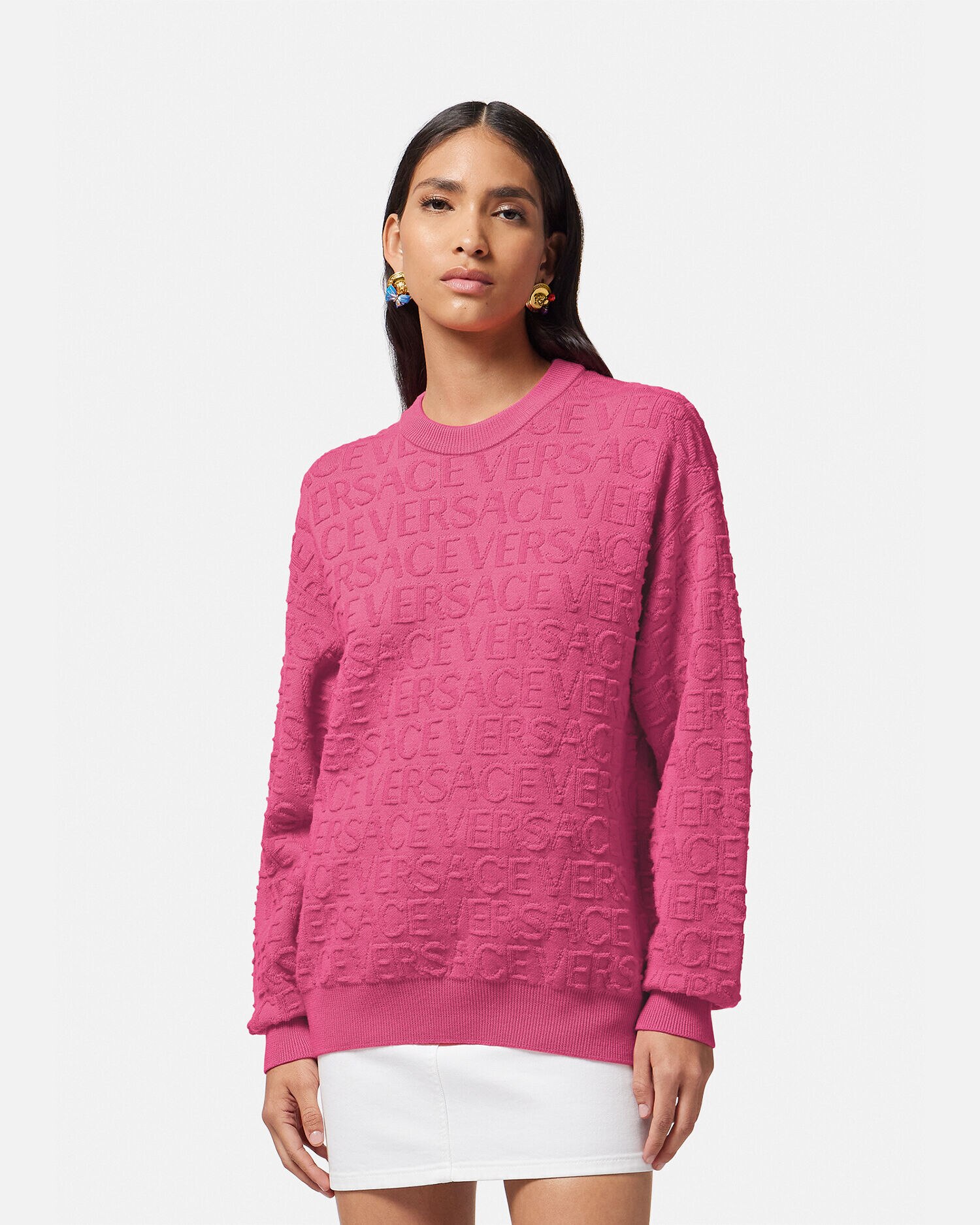 Maglia versace rosa store