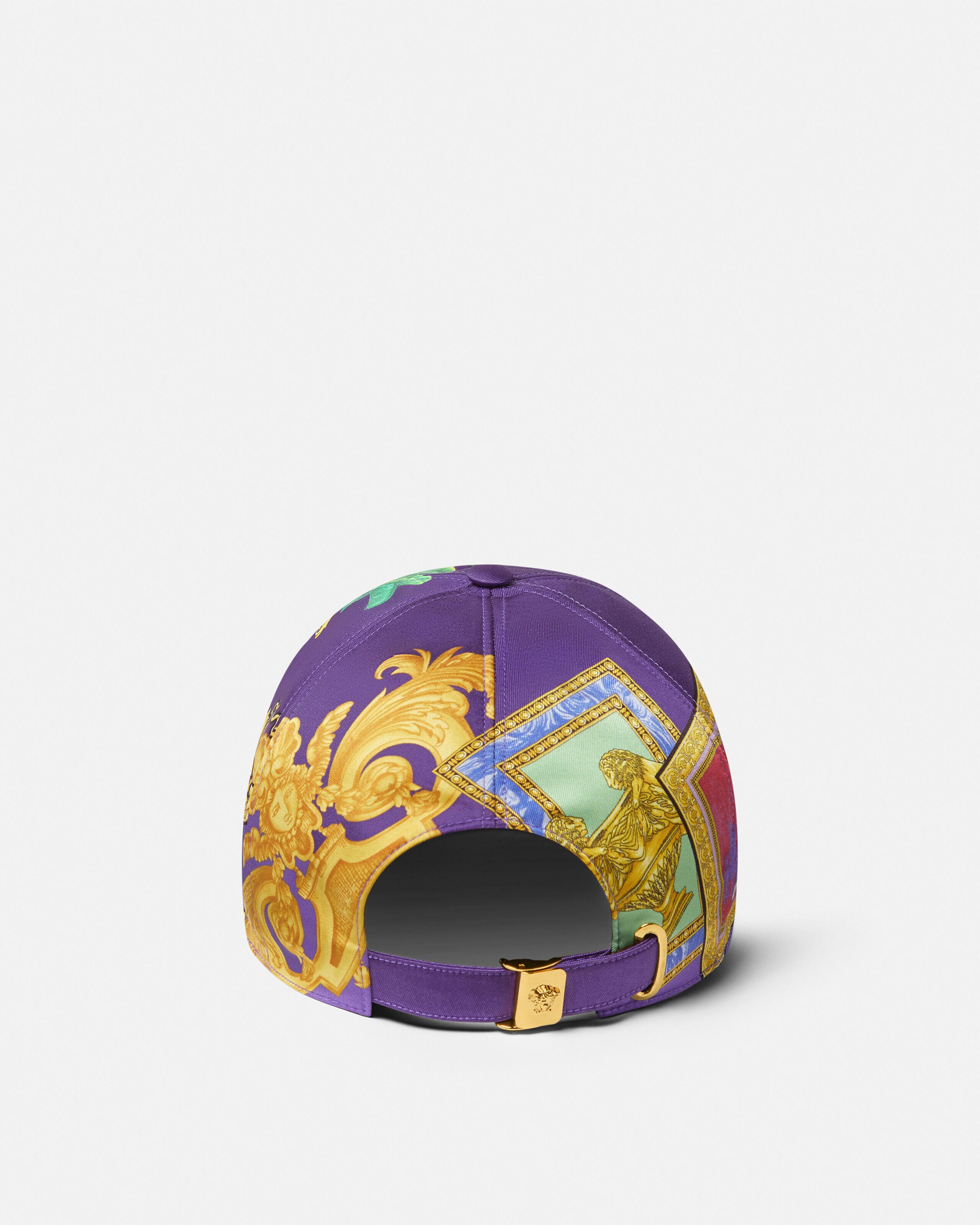 Printed Twill Baseball Cap Print | VERSACE US
