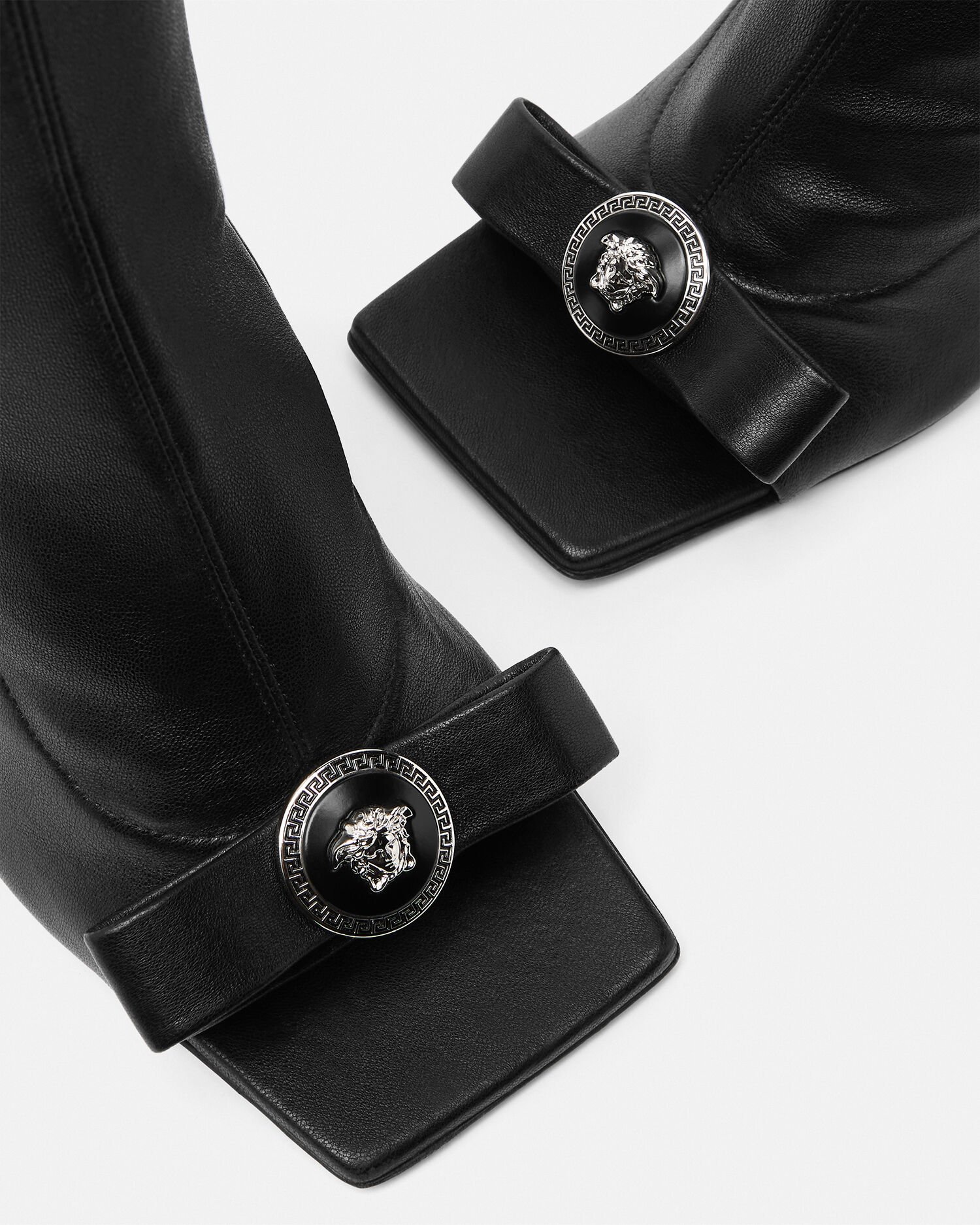 Gianni Ribbon Open Knee High Boots