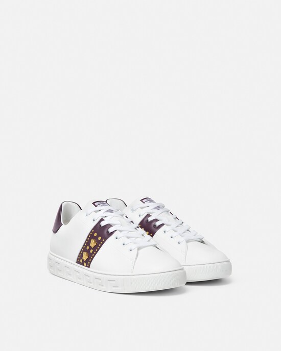 Greca sneaker decorate  Viola+Bianco 2