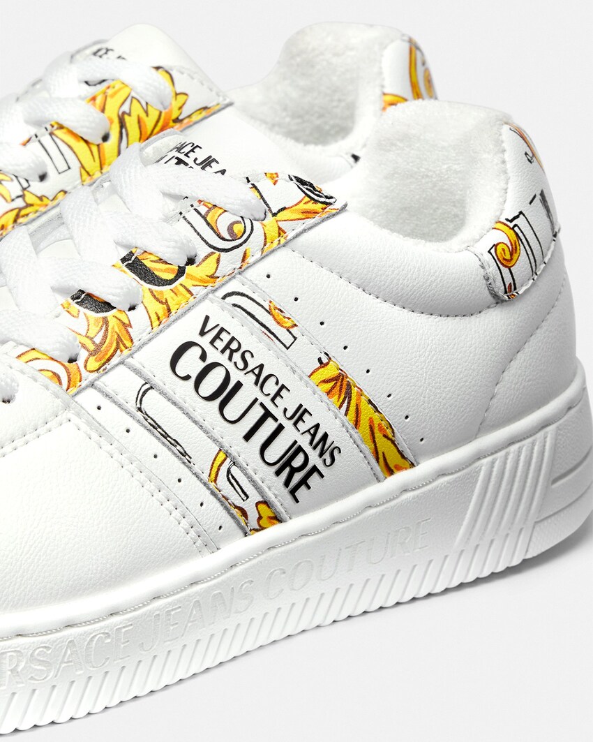Versace Jeans Couture Zapatillas Meyssa Logo Brush Couture Blanco+Estampado 4