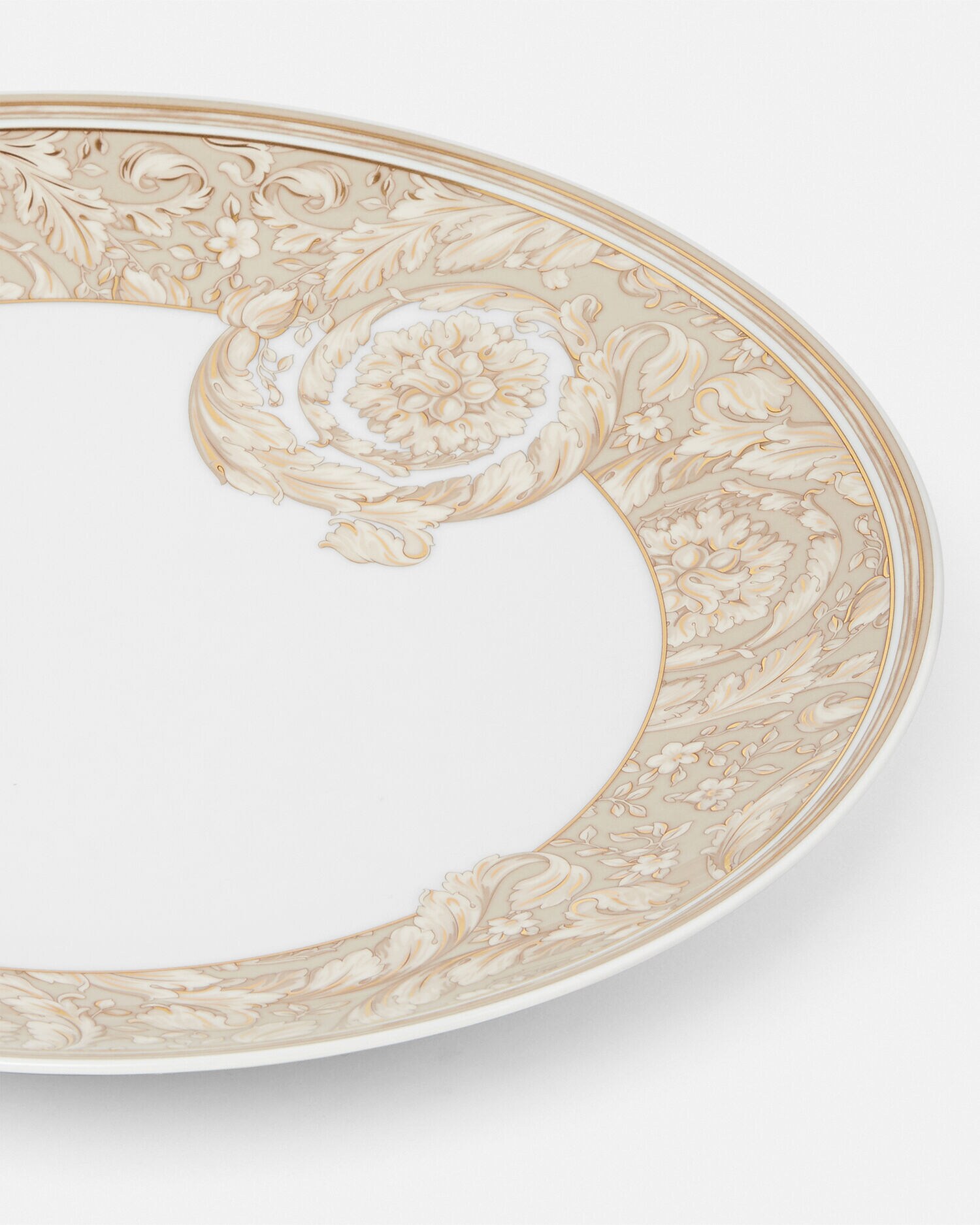 Barocco Beige Plate 10.6"
