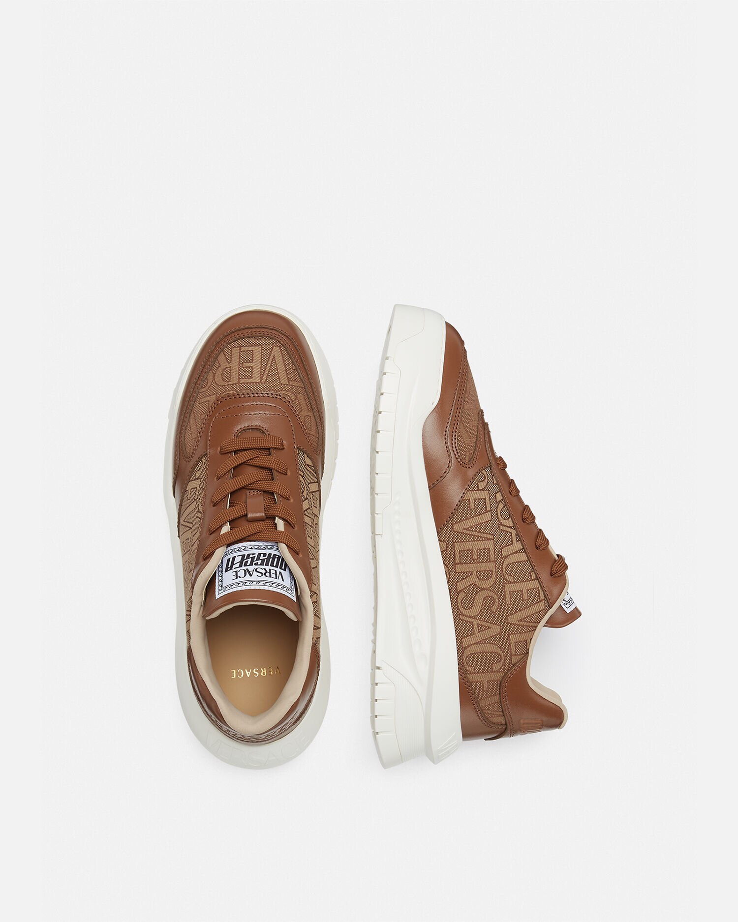 Versace leather trainers store