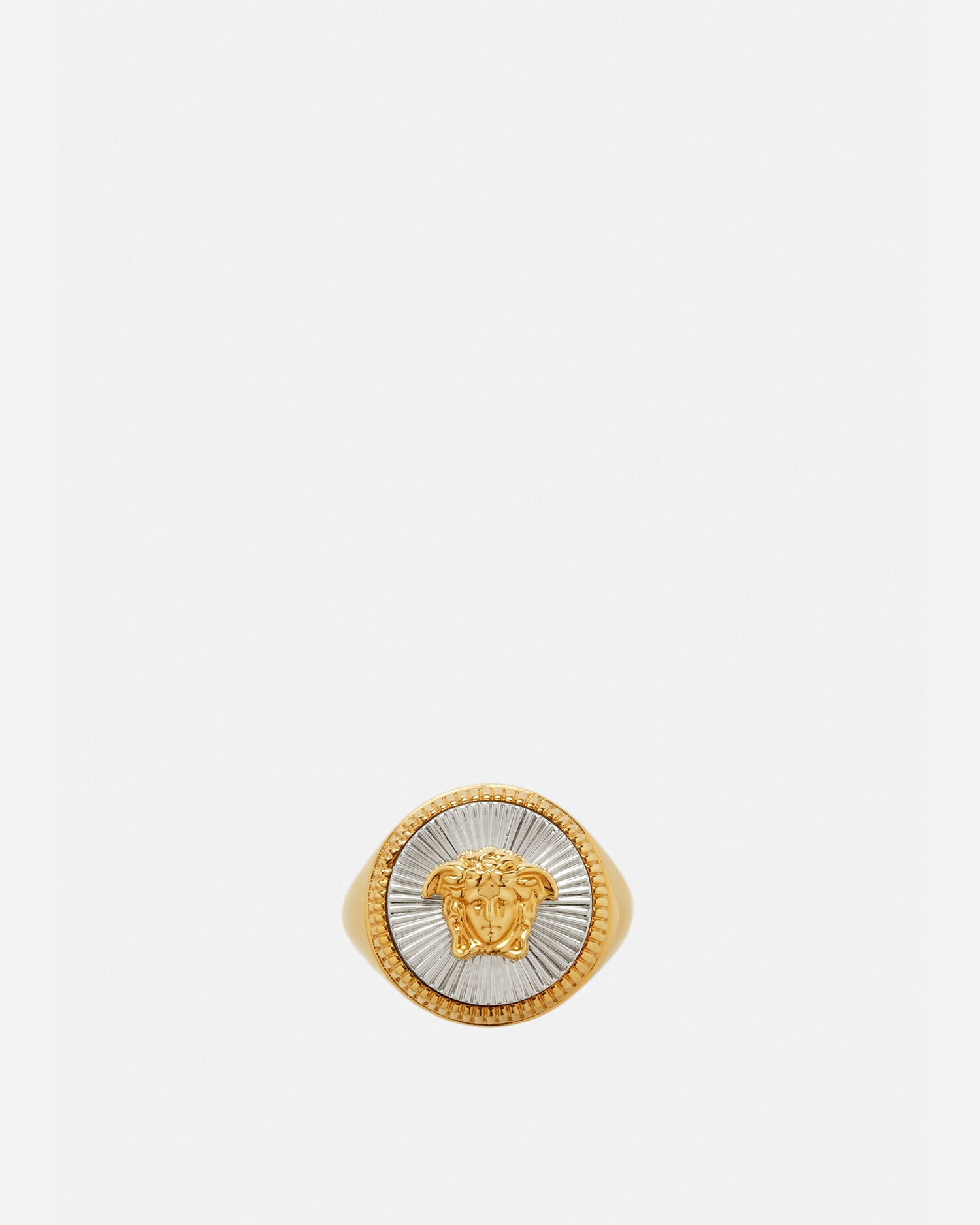 Guilloche medusa ring outlet