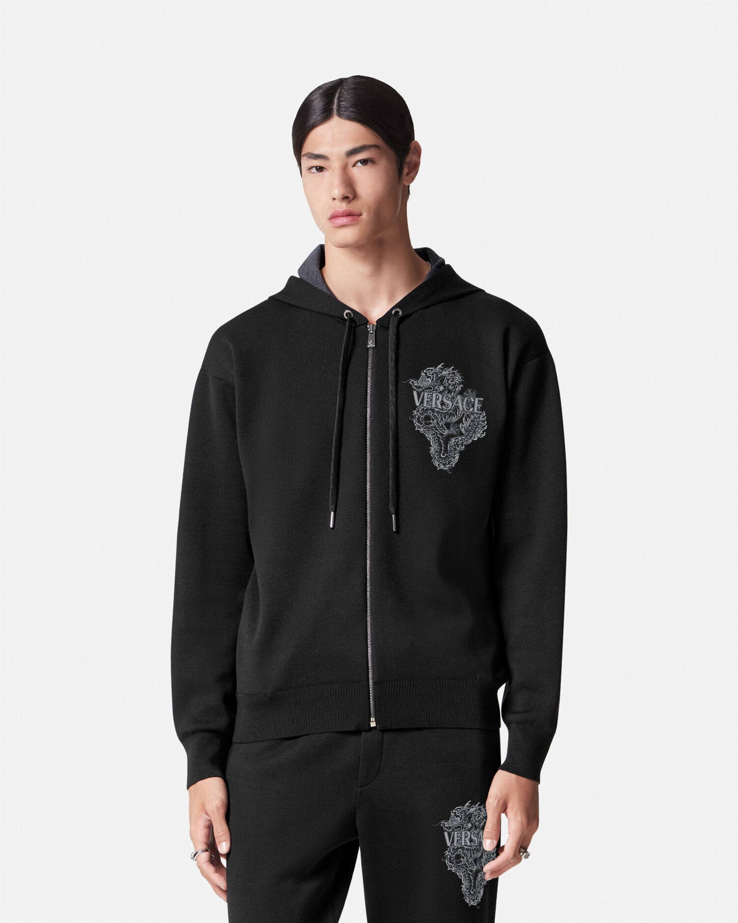 Versace hot sale zip hoodie