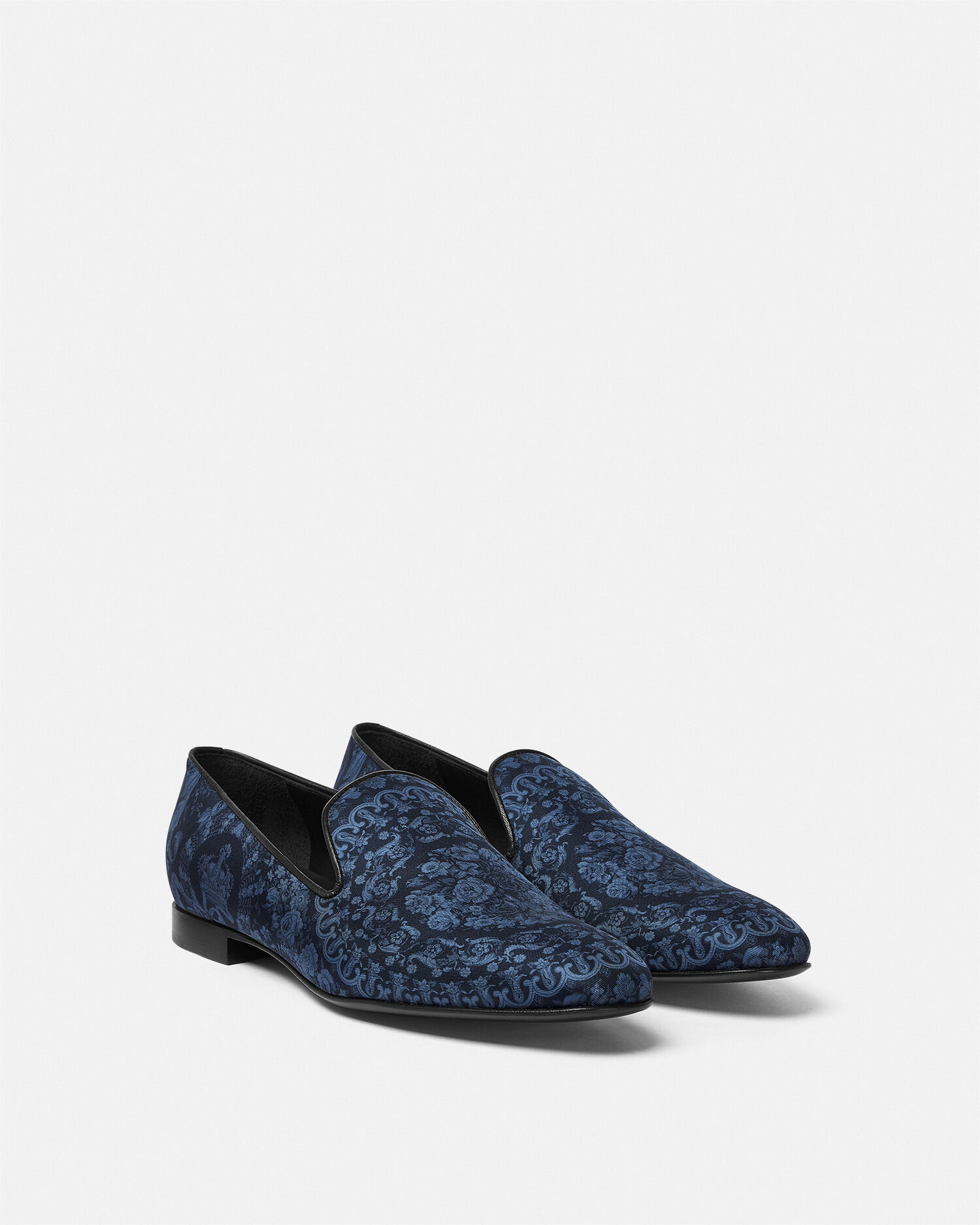 Versace velvet loafers mens clearance