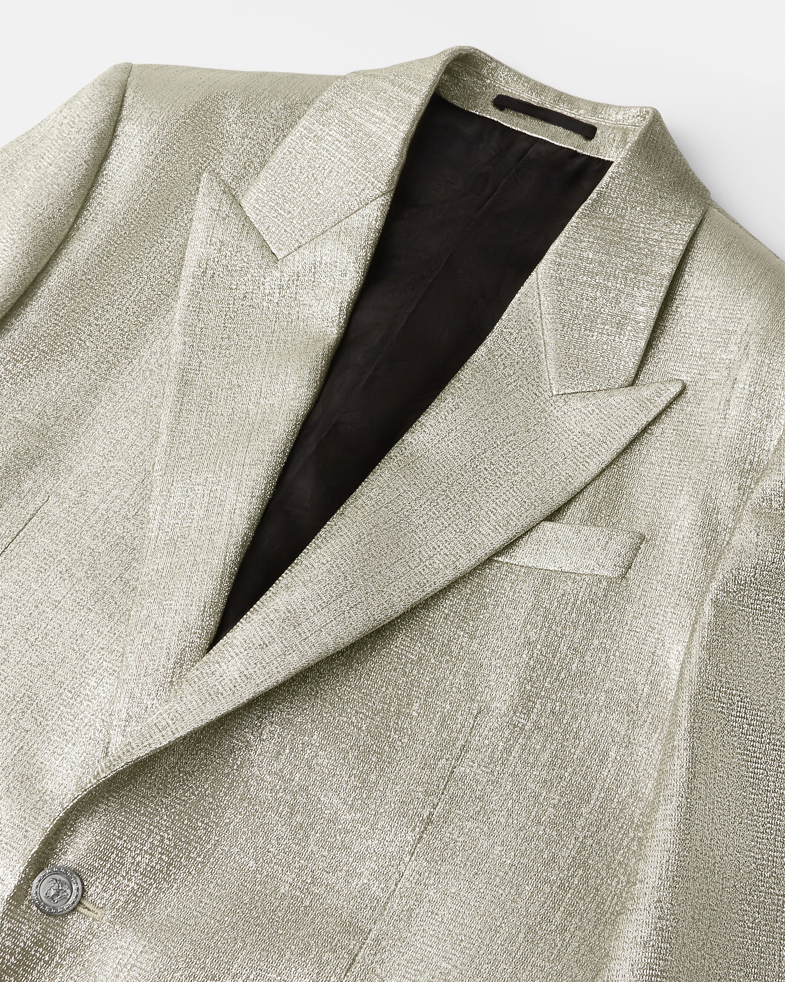 Viscose-Lurex Evening Jacket Gold | VERSACE US