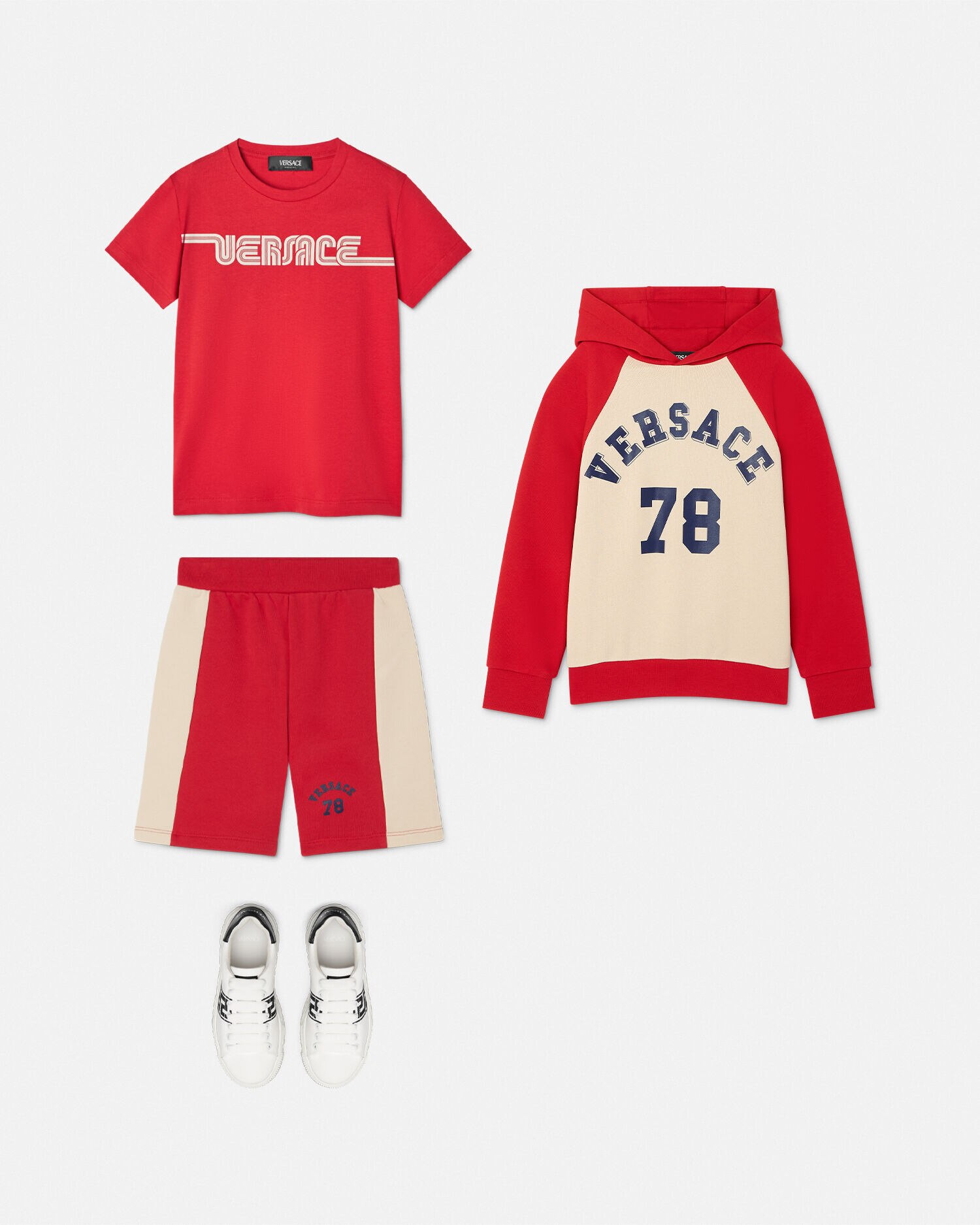 Red versace hoodie new arrivals
