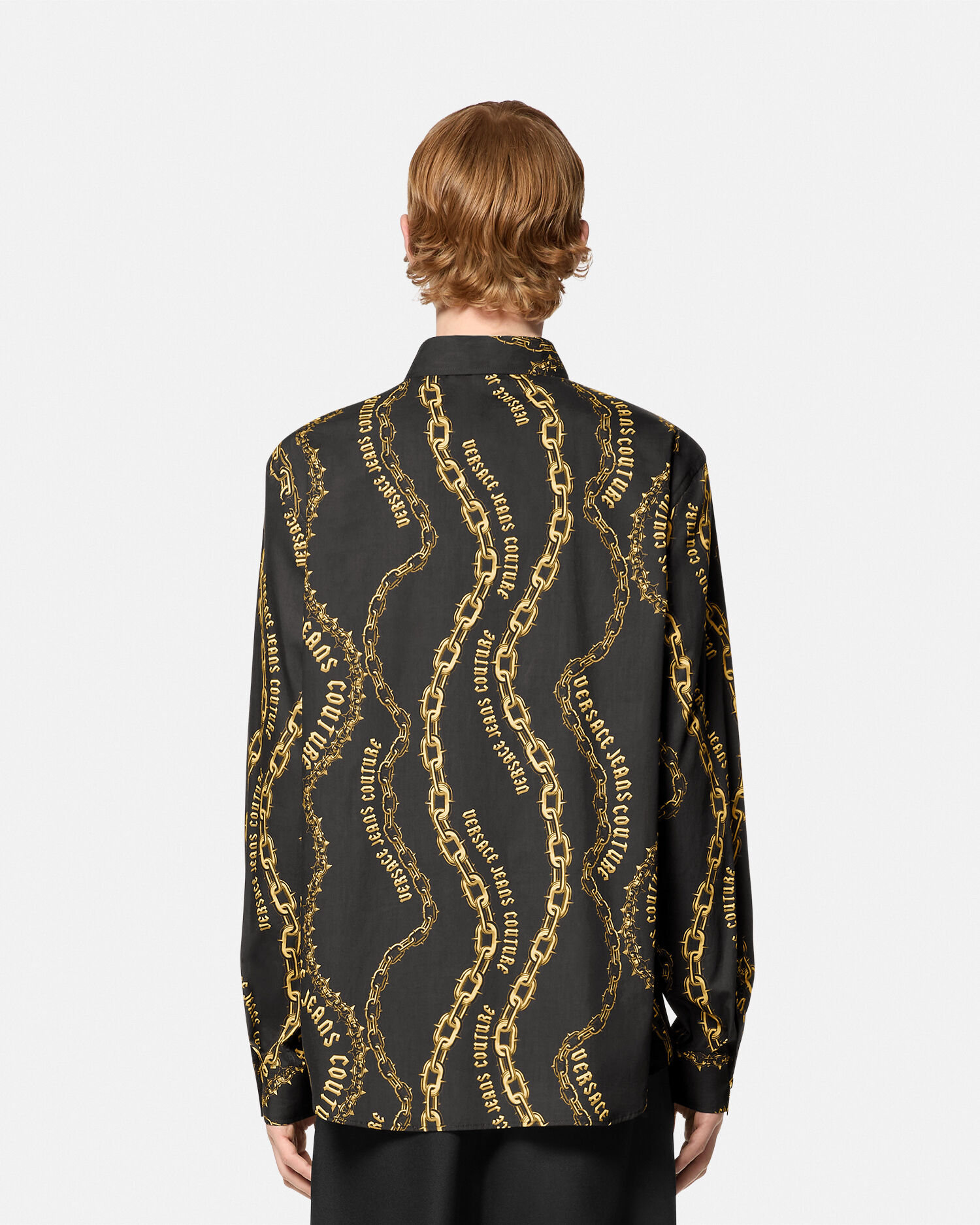 Gold and black versace shirt outlet
