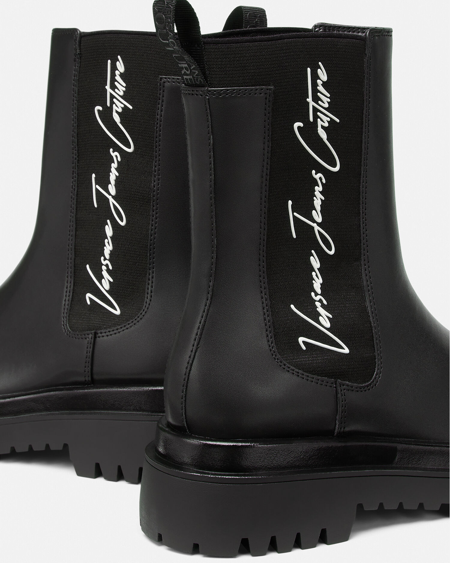 Versace Signature Logo Drew Chelsea Boots VERSACE