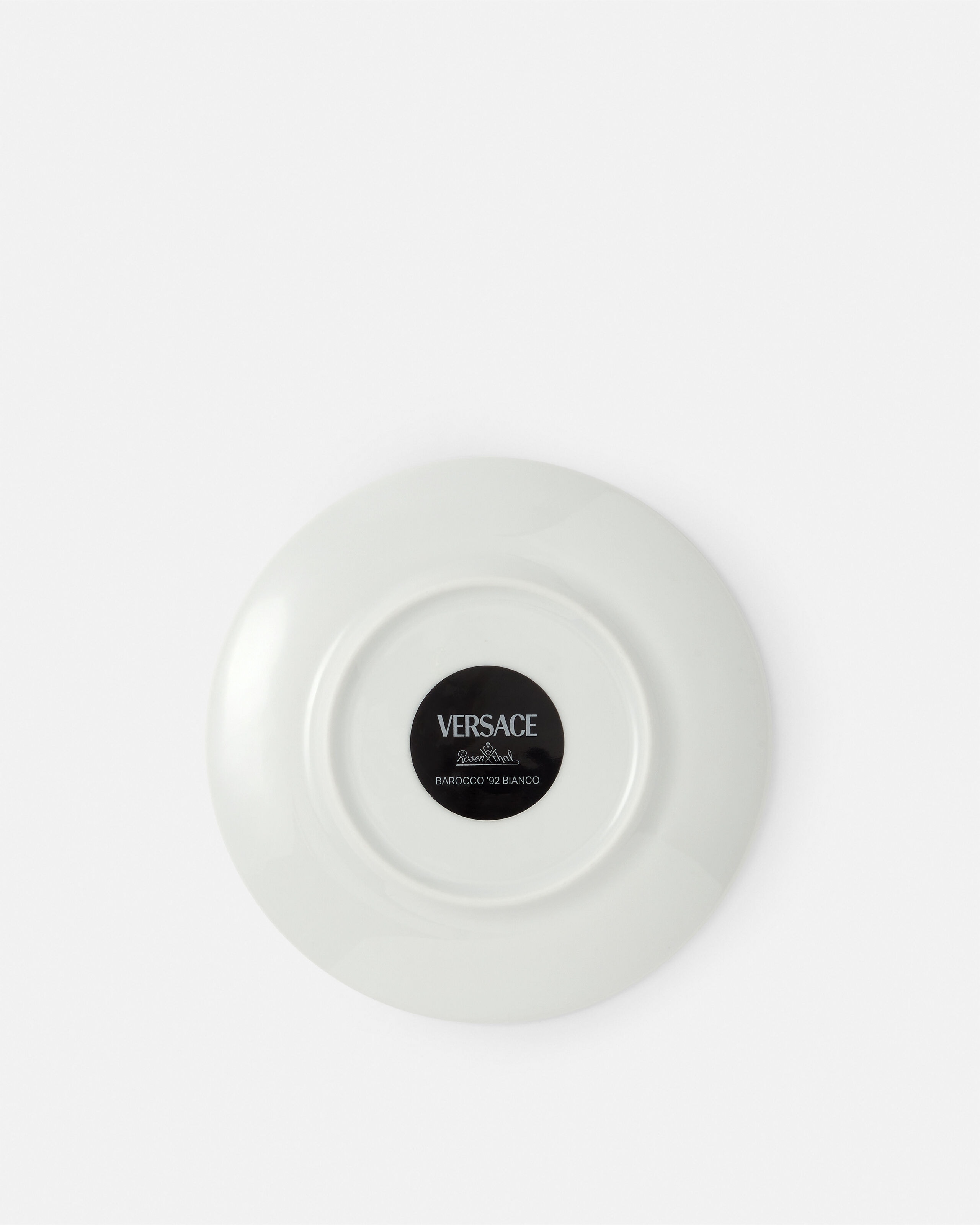 Barocco '92 Bianco Small Plate 17 cm Print | VERSACE US
