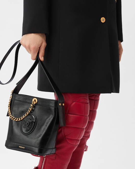 Pivot mini sac seau en cuir  Noir 2