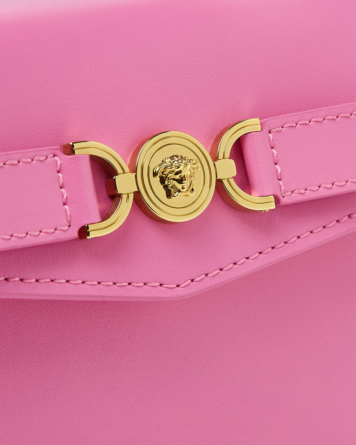 Medusa '95 Small Leather Top-Handle Pink | VERSACE CA