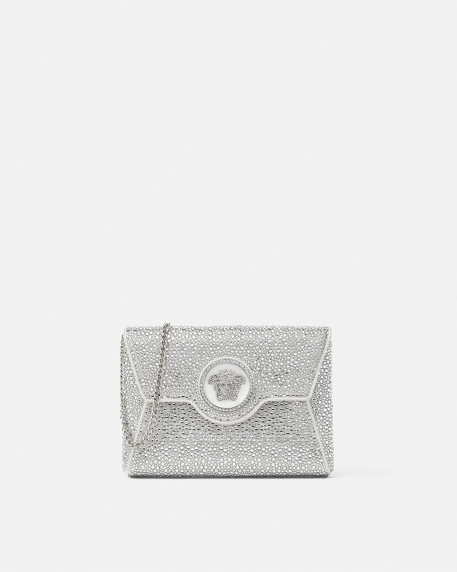 Versace clearance clear clutch