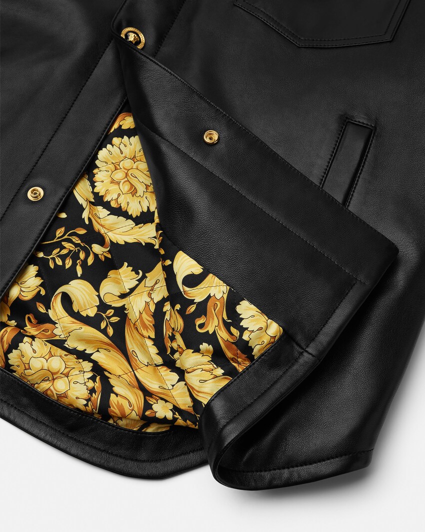 Sobrecamisa de piel Negro 5