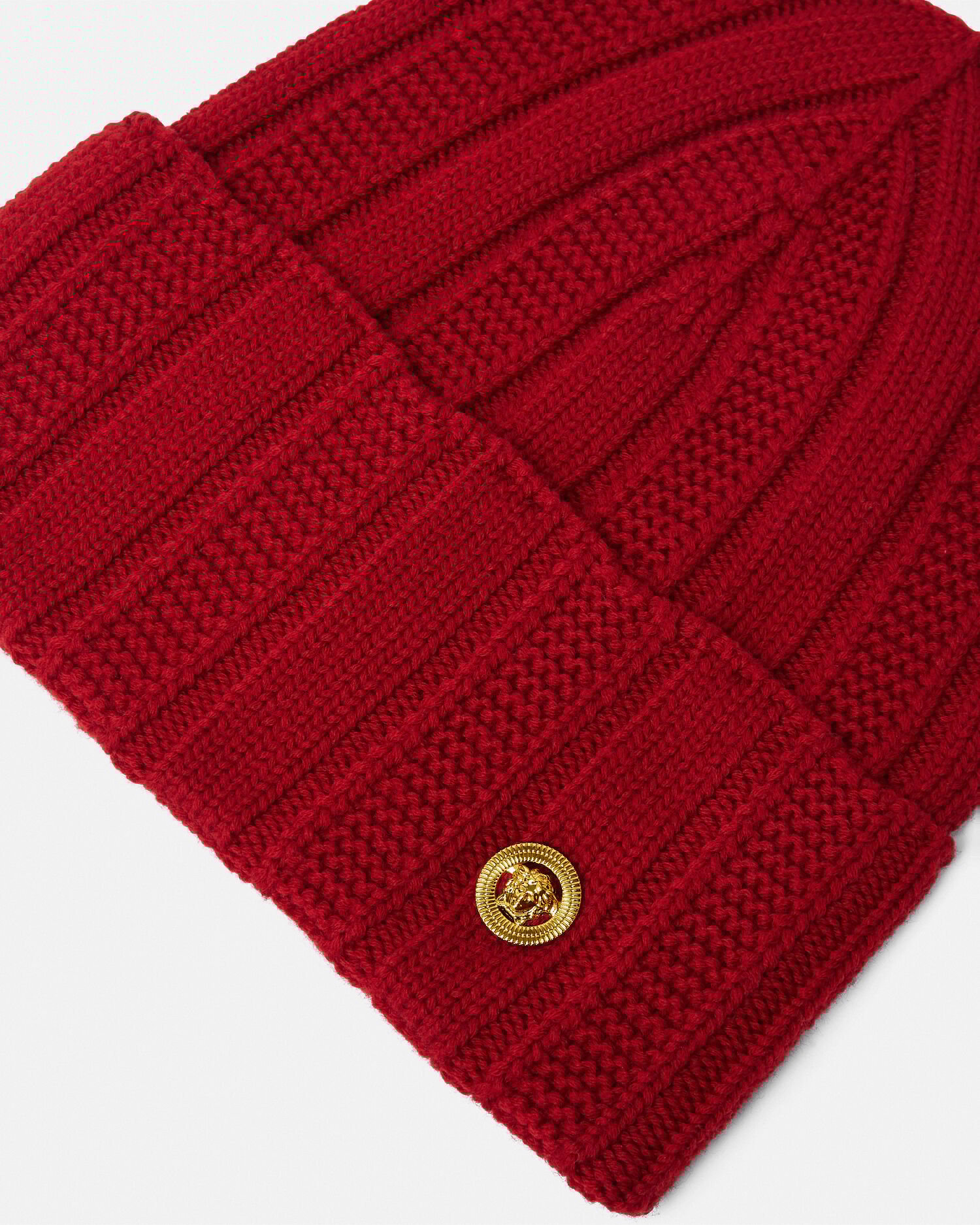 Medusa Ribbed Knit Beanie