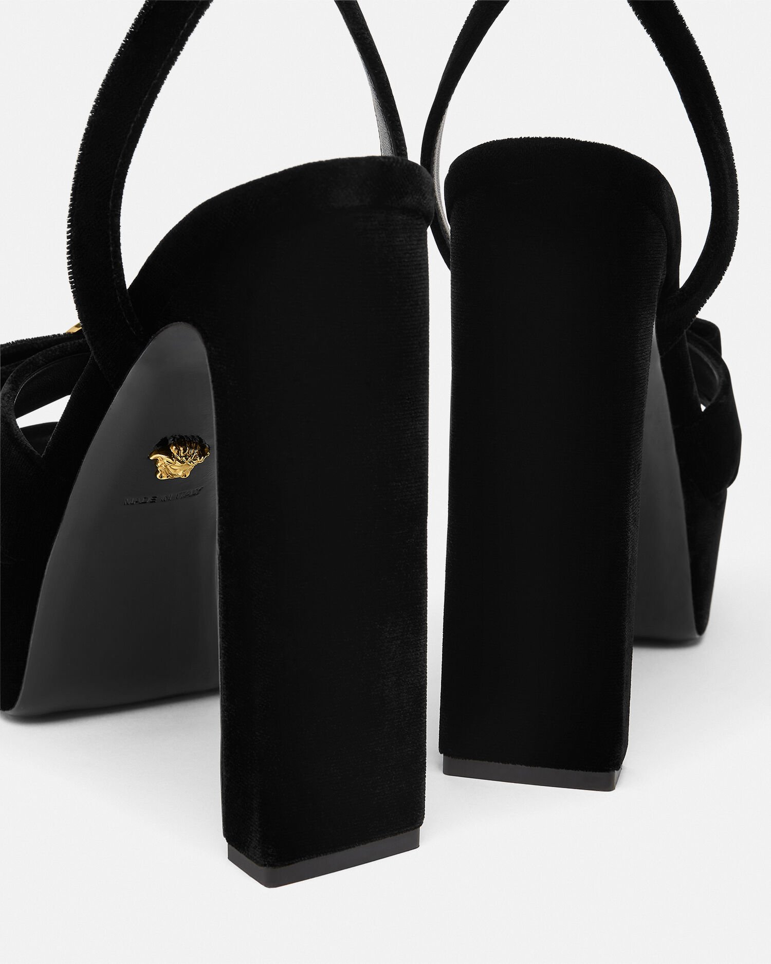 Versace color block heels best sale