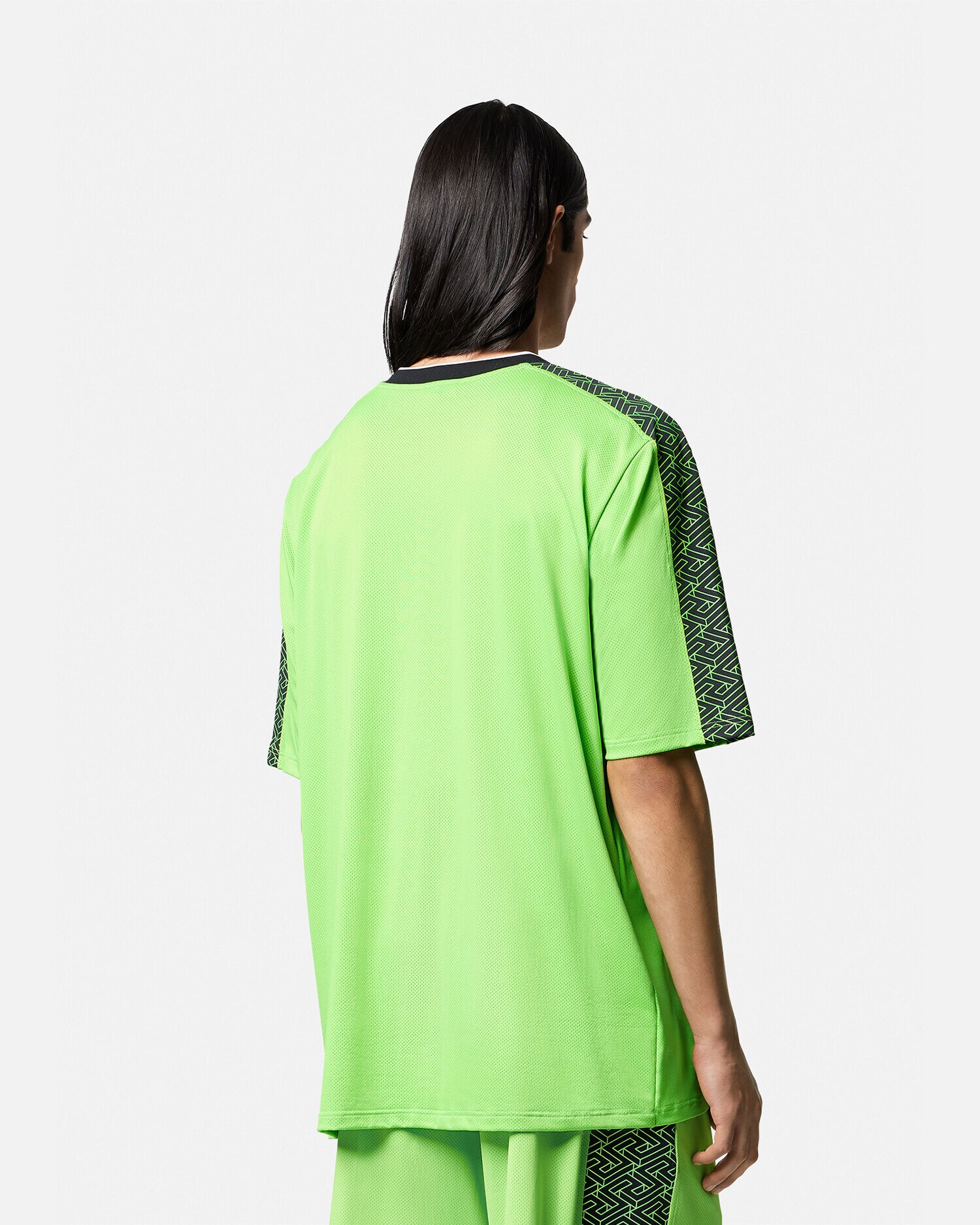 La Greca Gym T-Shirt Green | VERSACE US