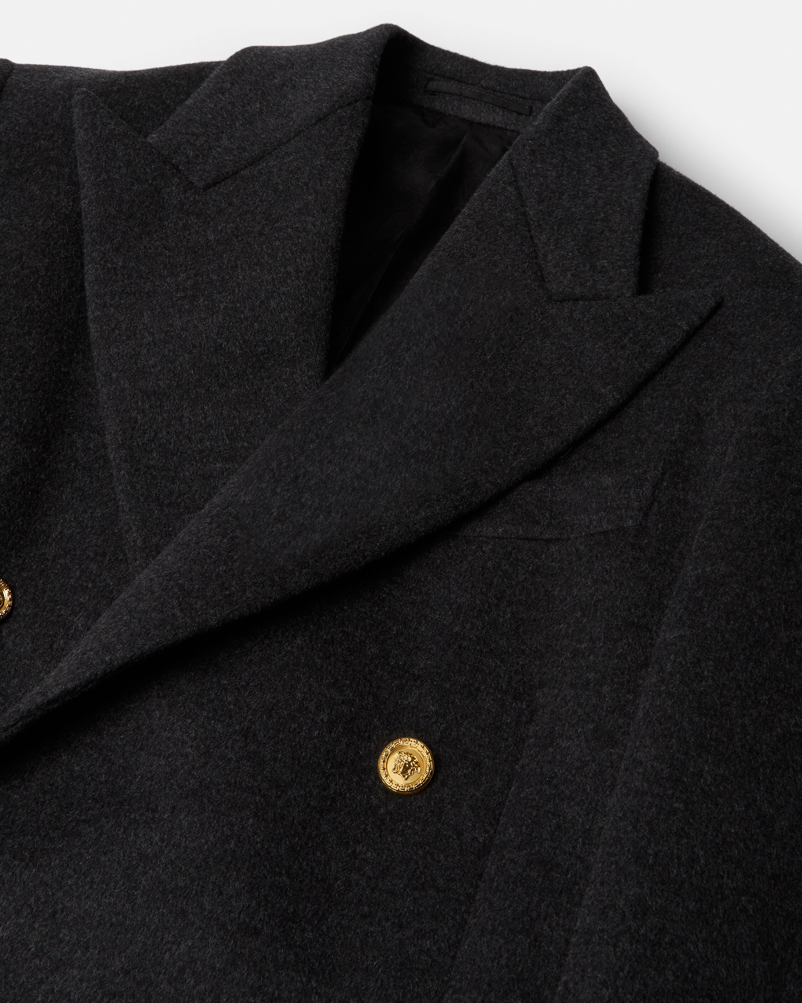 Wool Caban Black | VERSACE US