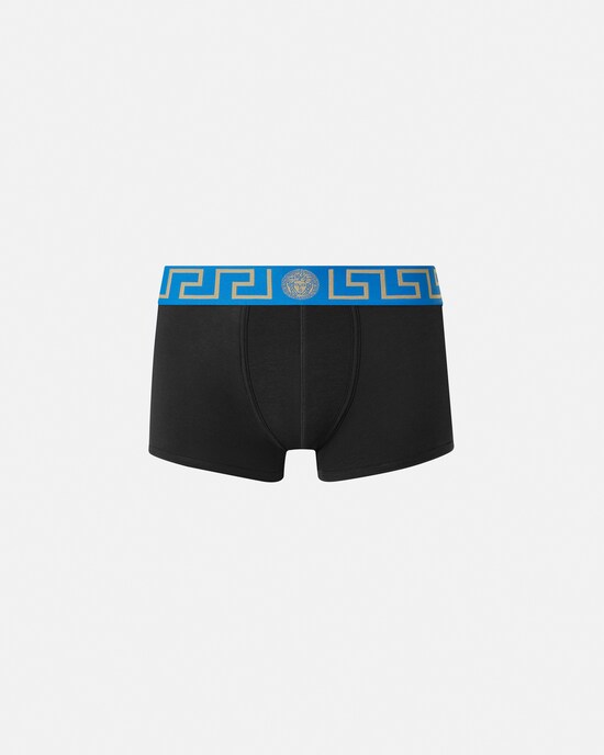 Versace Boxershorts aus Baumwolljersey Schwarz+Blau 1