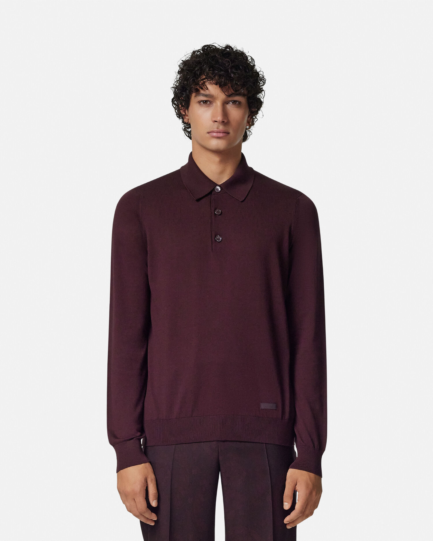 Versace long sleeve polo on sale